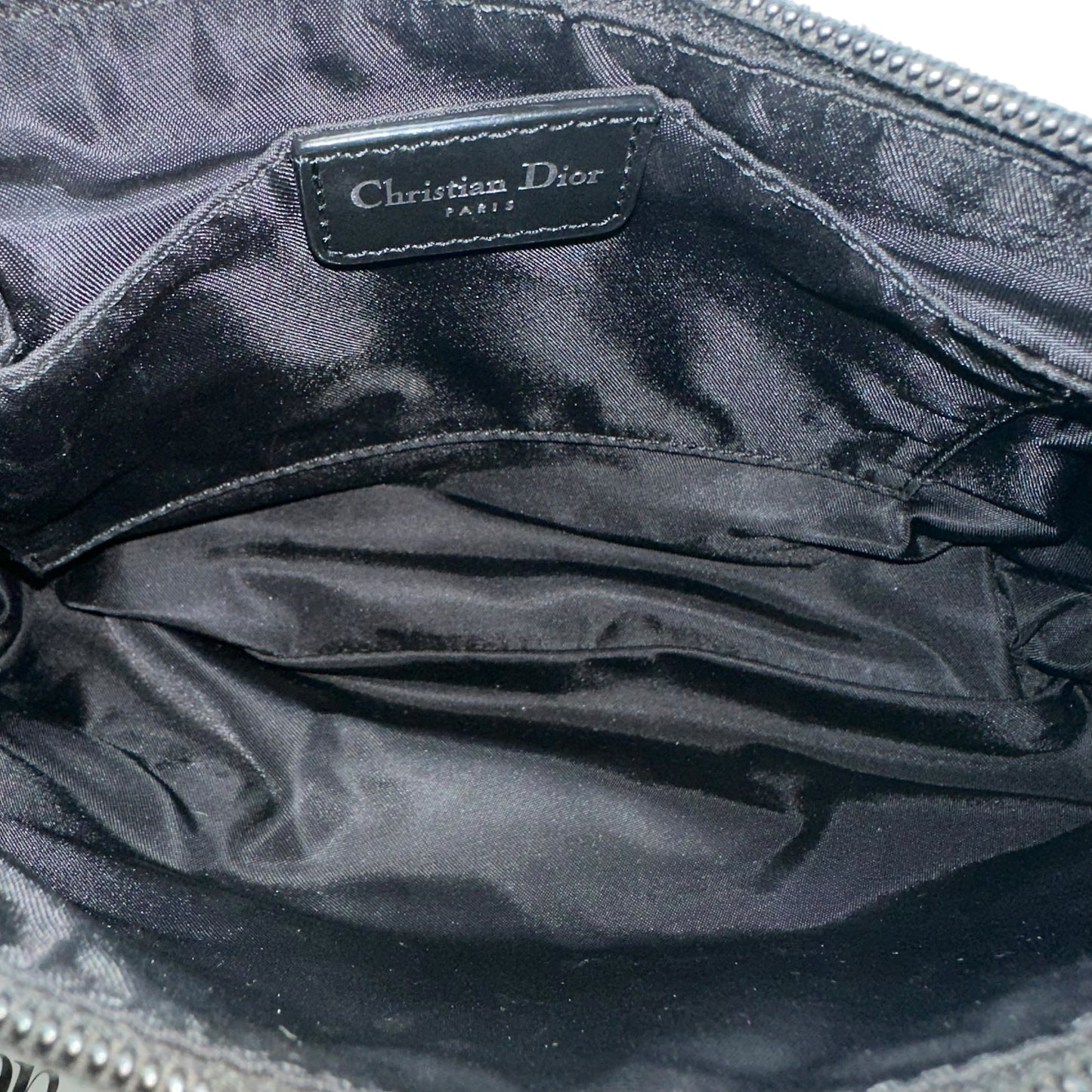 Dior Black Monogram Trotter Shoulder Bag