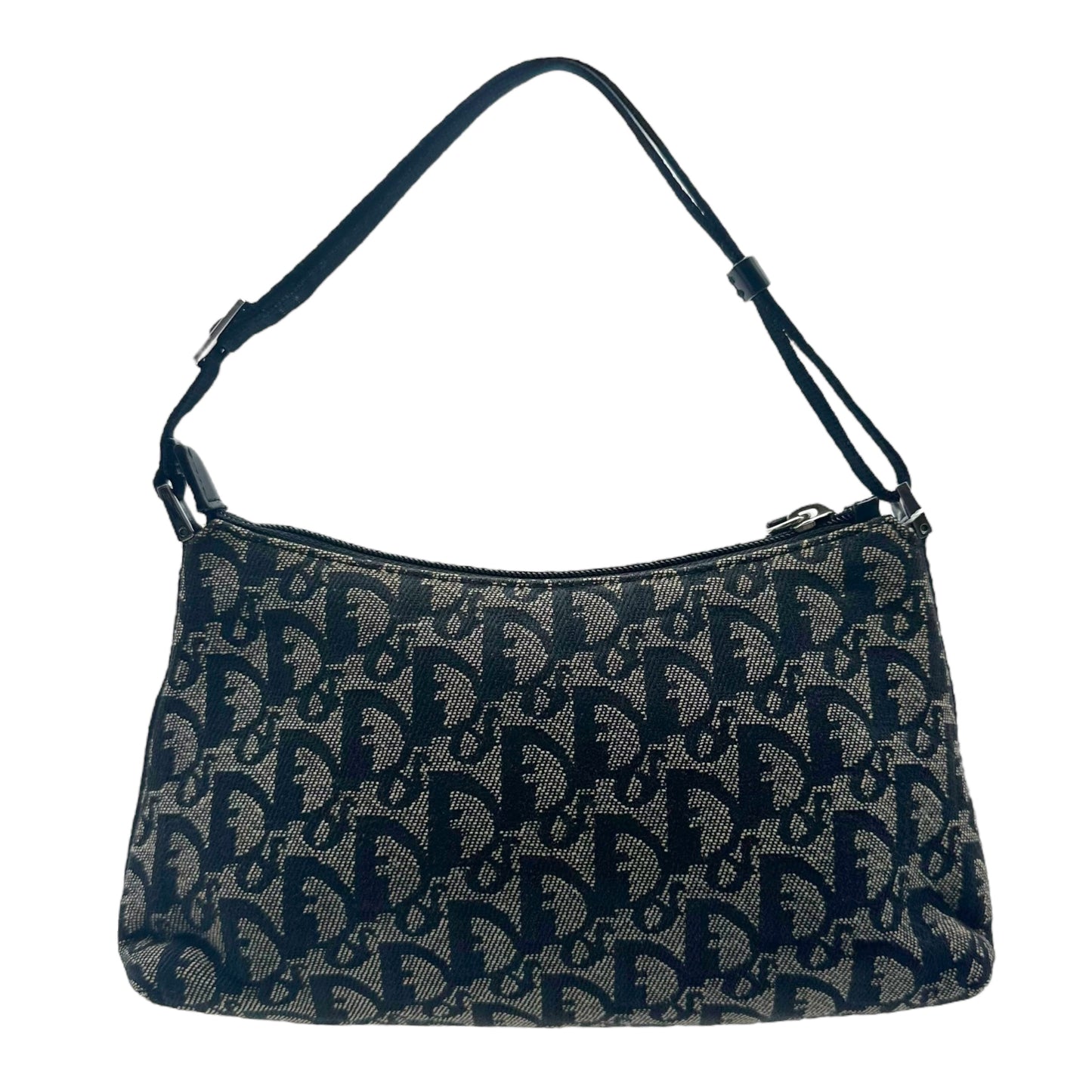 Dior Black Monogram Trotter Shoulder Bag