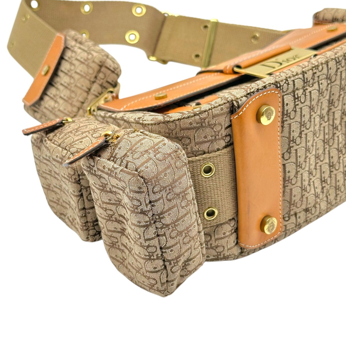 Christian Dior Tan Monogram Shoulder Bag