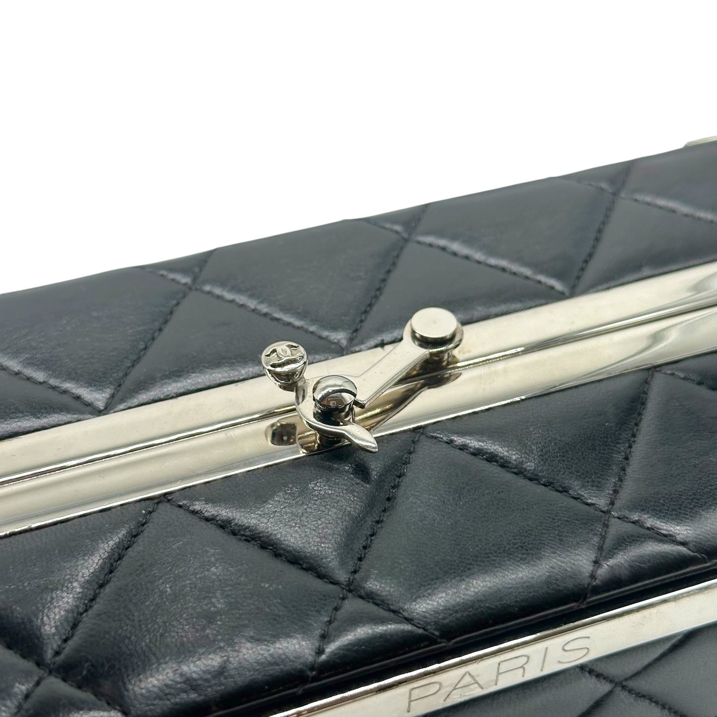 Chanel Black Quilted Lambskin Vanity Box Bag