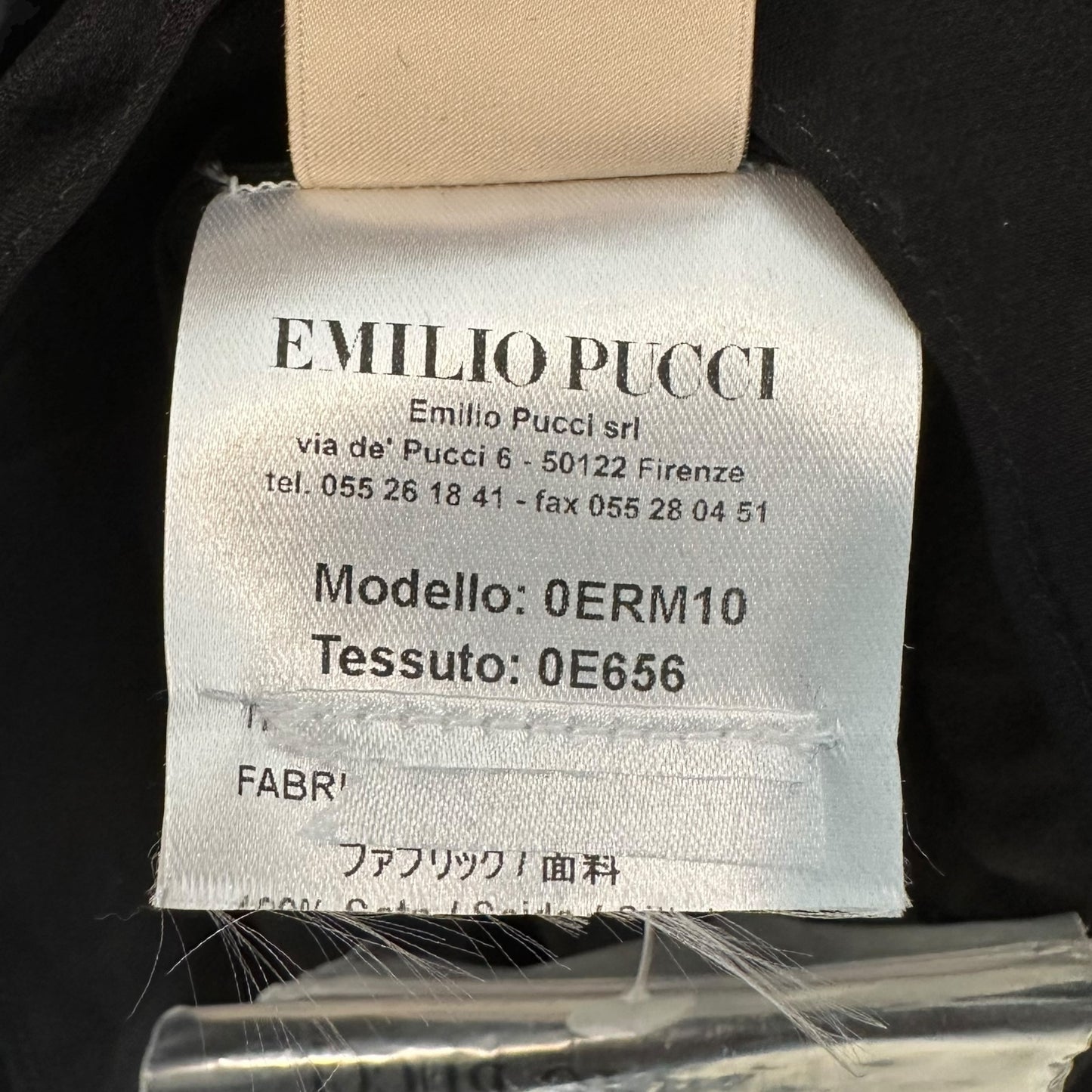 Emilio Pucci Black Silk Sheer Blouse