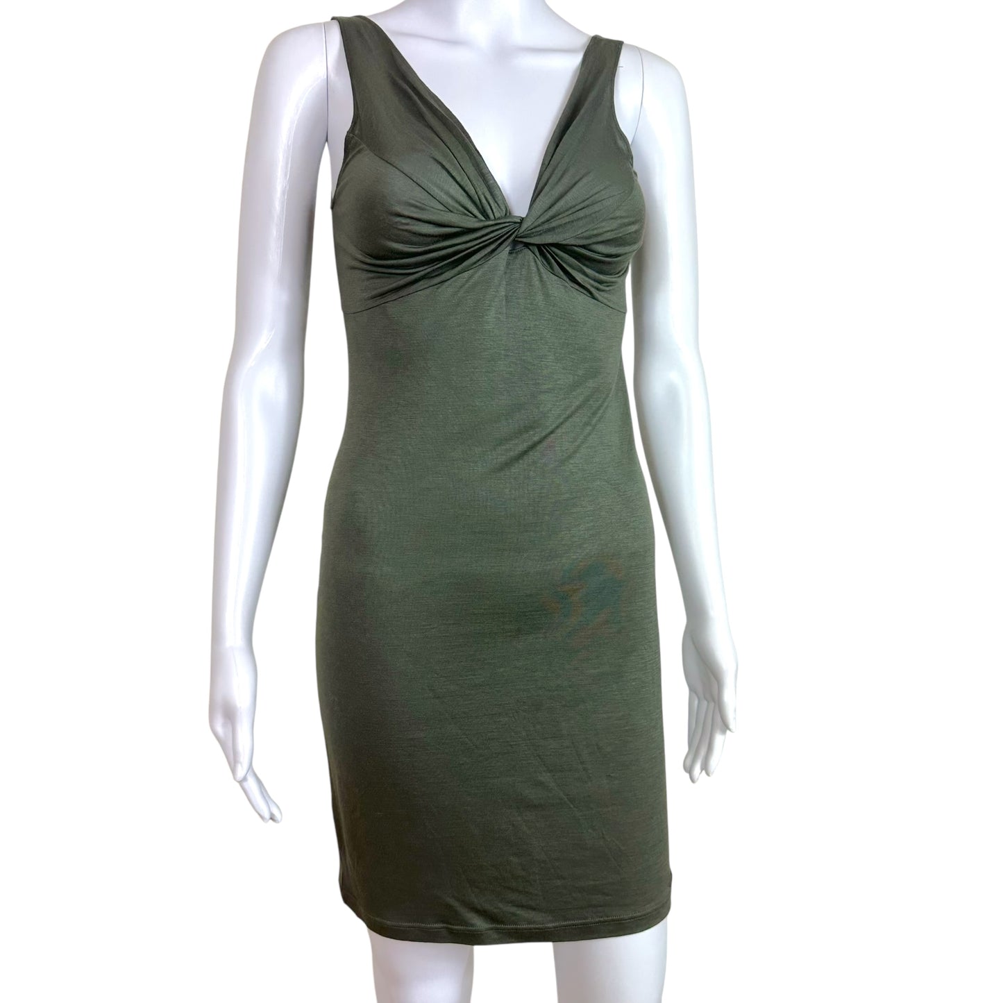 Christian Dior S/S 2005 Khaki Green Mini Dress