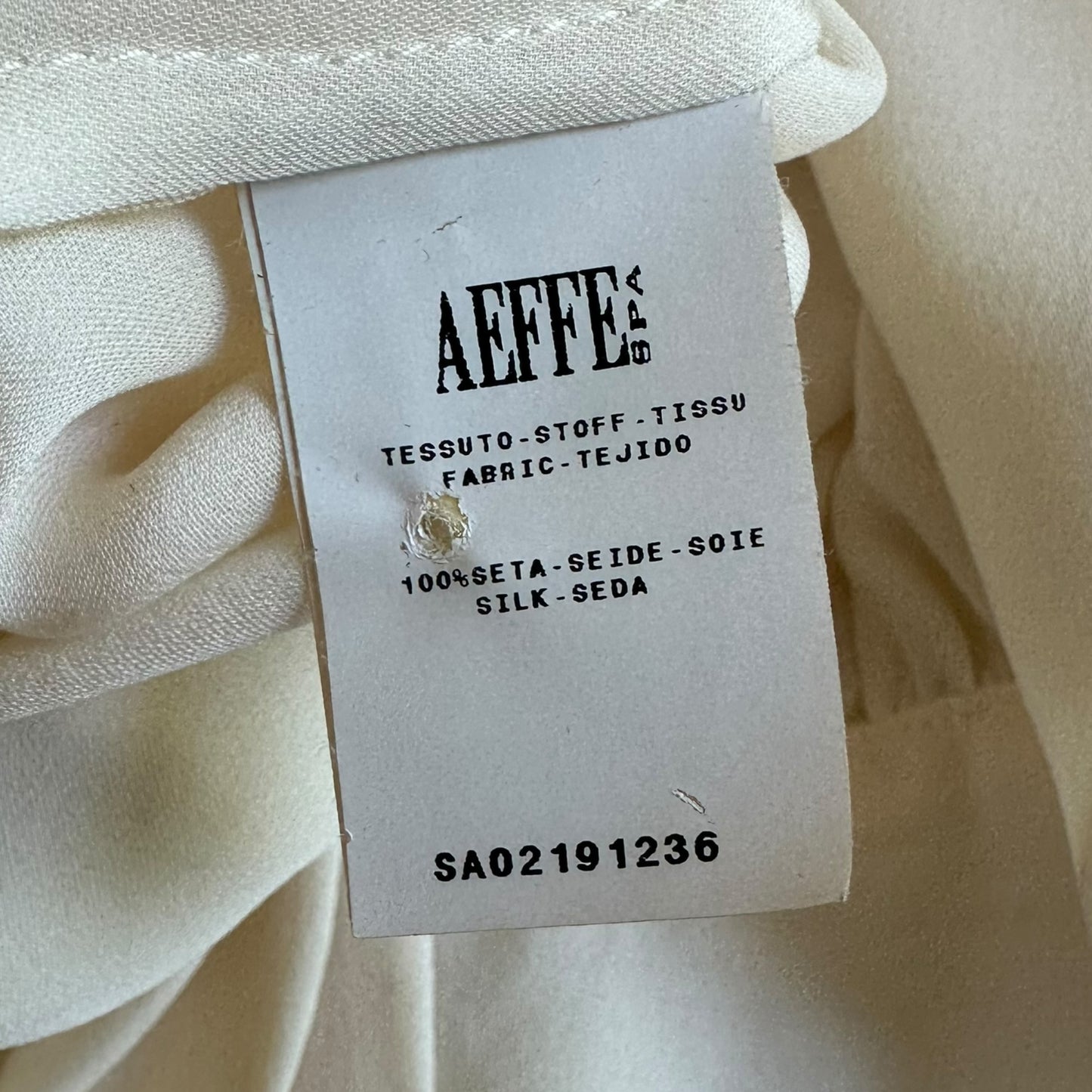 Jean Paul Gaultier Ivory Silk Flare Sleeve Blouse