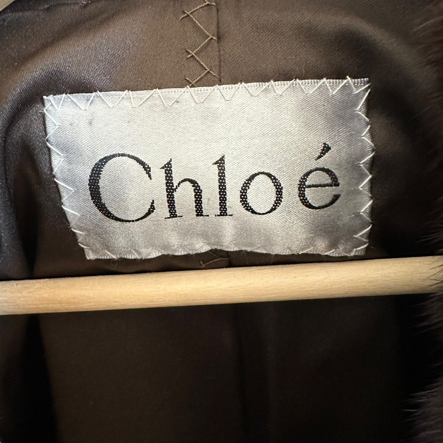 Chloe x Saga Brown Mink Fur Coat