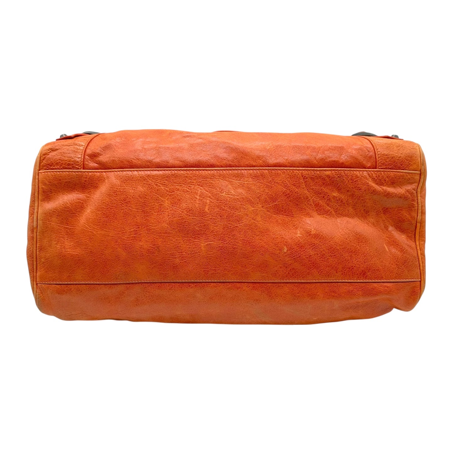Balenciaga Orange Leather City Twiggy Bag