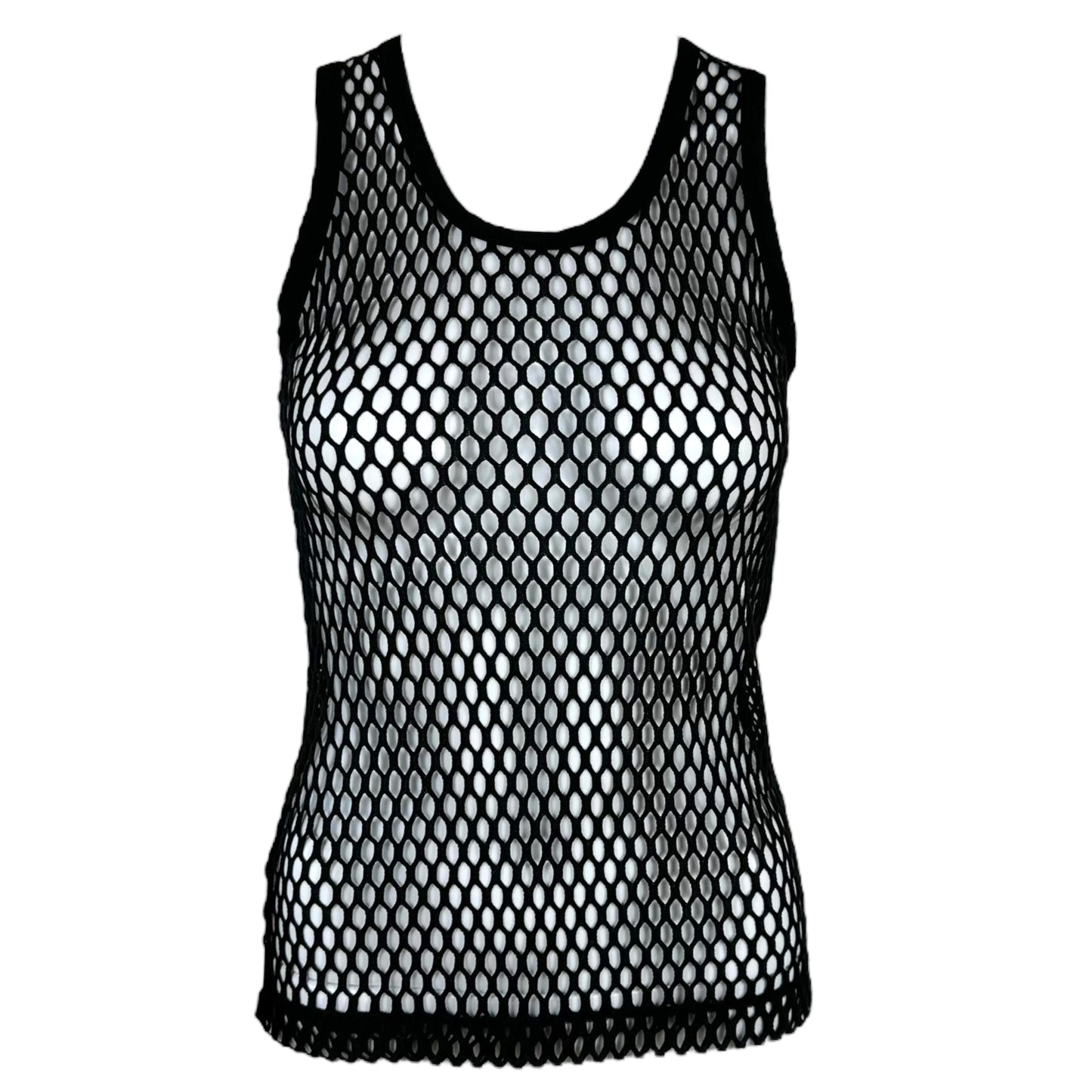 Dolce & Gabbana Black Fishnet Tank Top