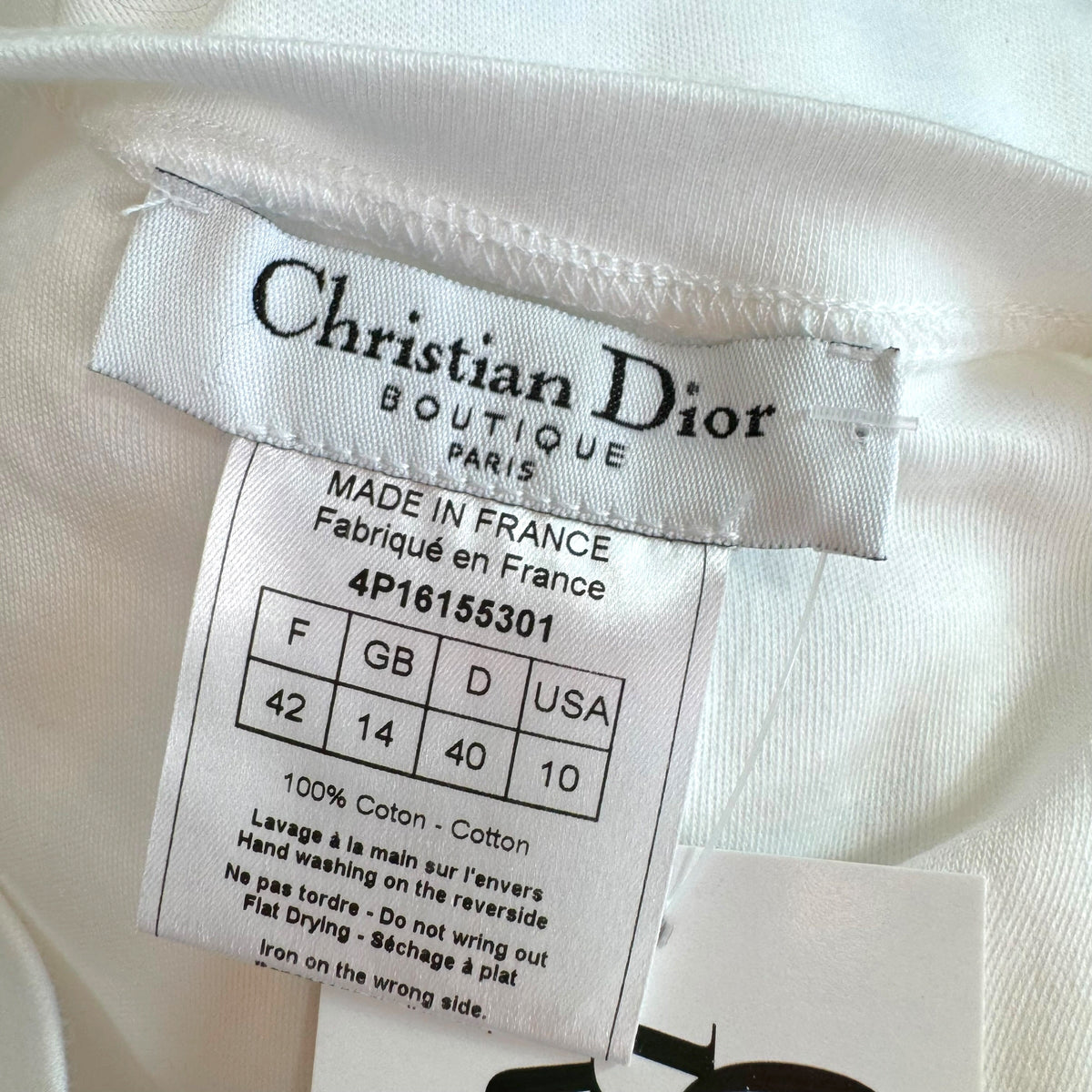 Christian Dior Pink White Trotter Monogram Tank Top