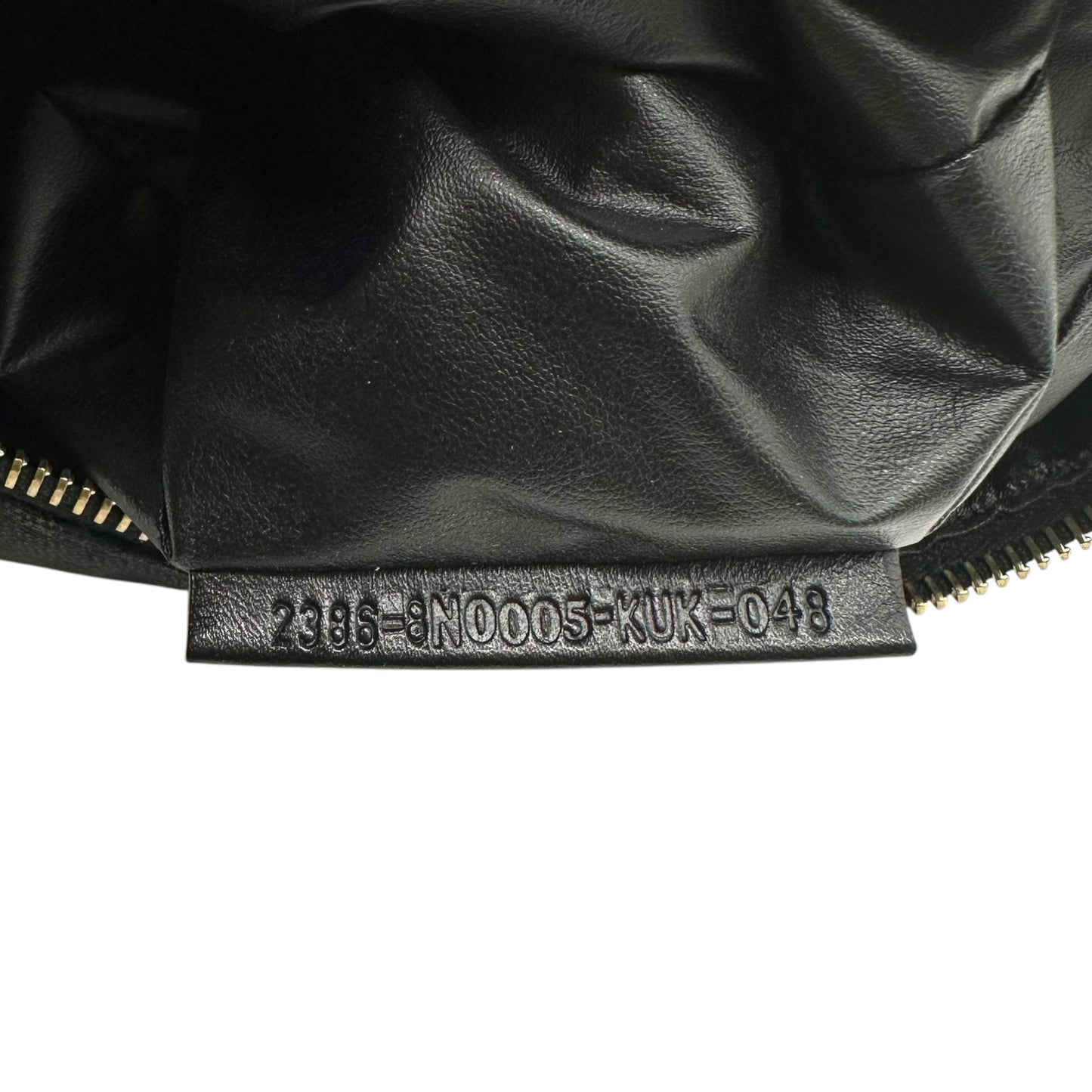 Fendi Black Zebra Print Canvas Pochette Bag