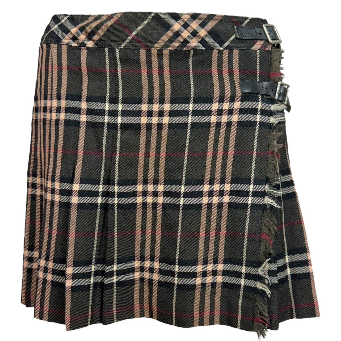 Burberry Blue Label Gray Plaid Mini Skirt - Outfit Repeater