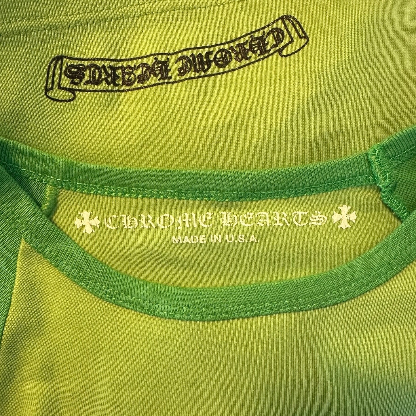 Chrome Hearts x Matty Boy Green Baseball T-Shirt