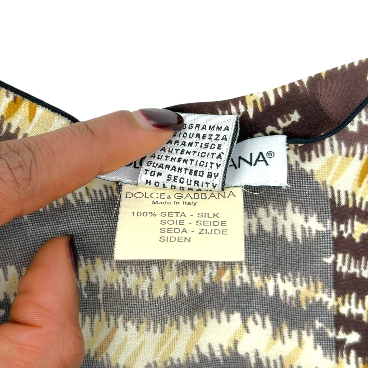 Dolce & Gabbana Tiger Print Silk Knit Square Scarf