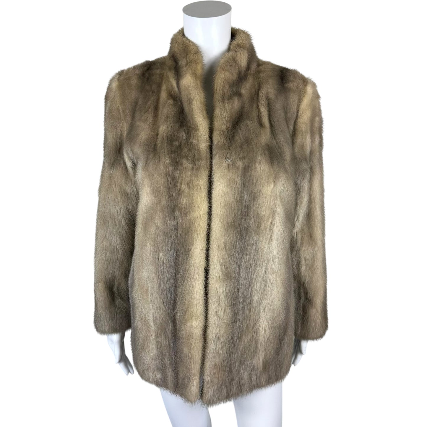 Yves Saint Laurent Sapphire Gray Mink Fur Coat