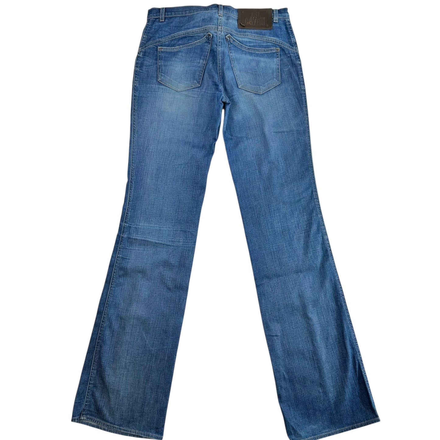 Just Cavalli Roberto Cavalli Pink Embroidered Jeans