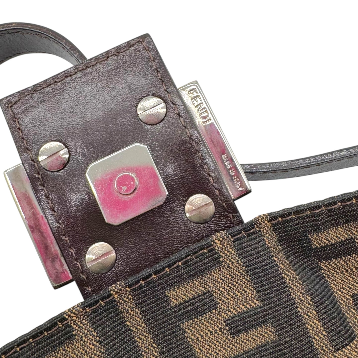 Fendi Brown Zucca Monogram Classic Baguette Bag - Outfit Repeater