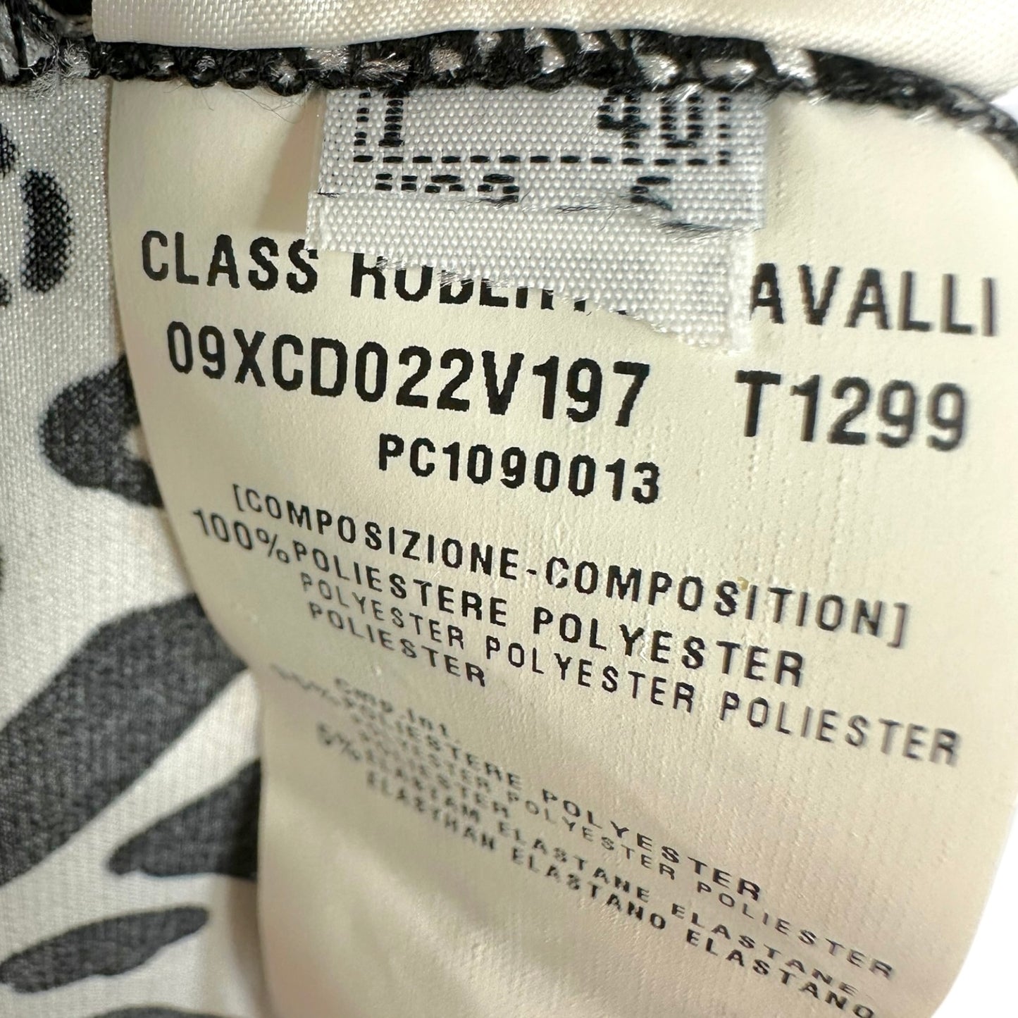 Roberto Cavalli Black Lace Leopard Paneled Midi Dress