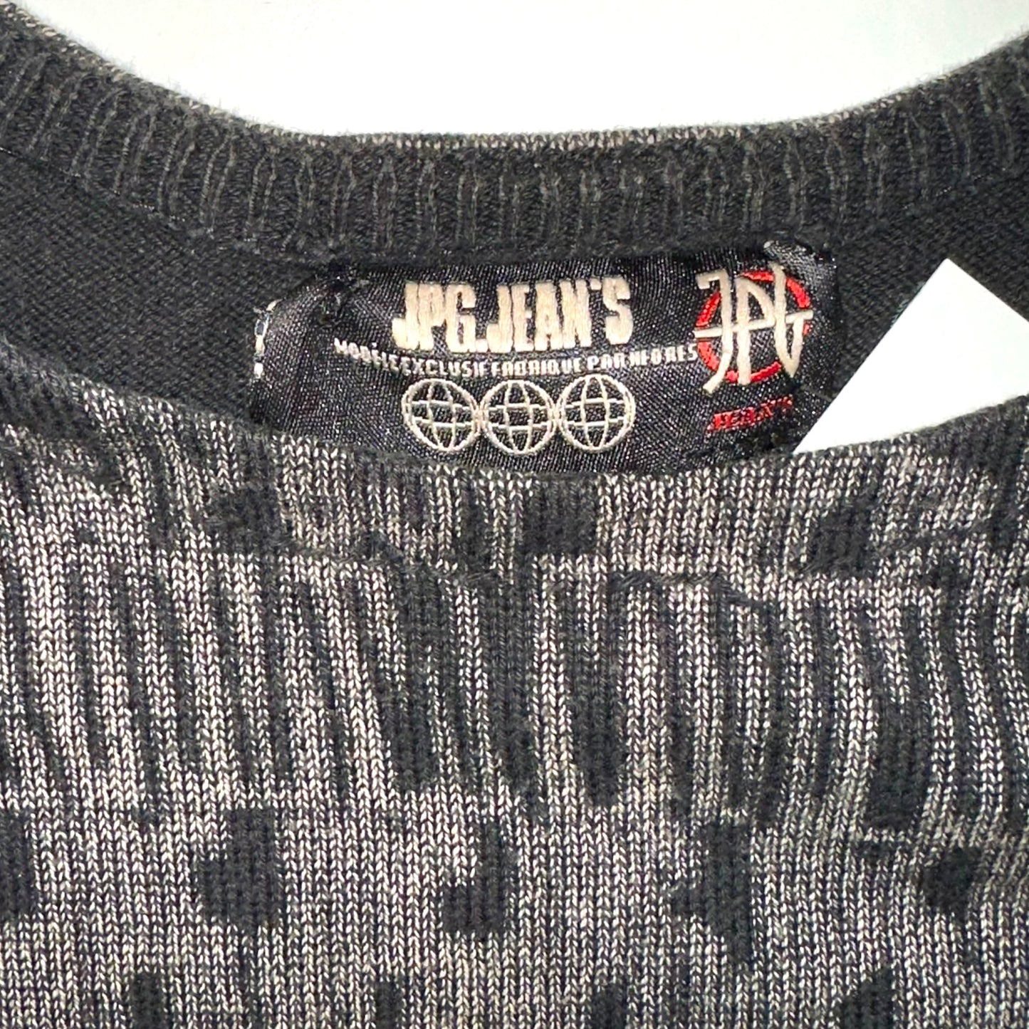 Jean Paul Gaultier Jean's Knit Crop Logo Tank