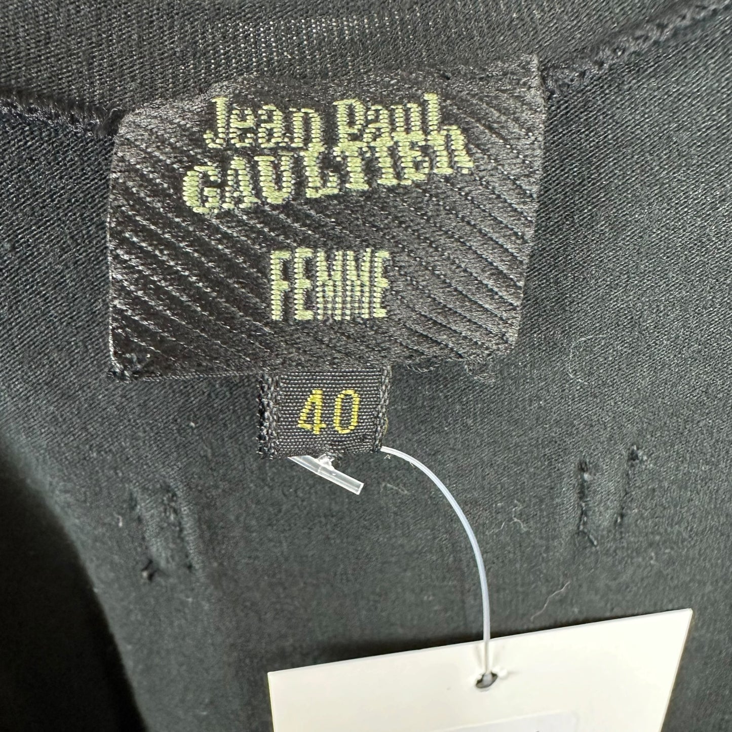 Jean Paul Gaultier S/S 2001 Black Cut-Out Midi Dress