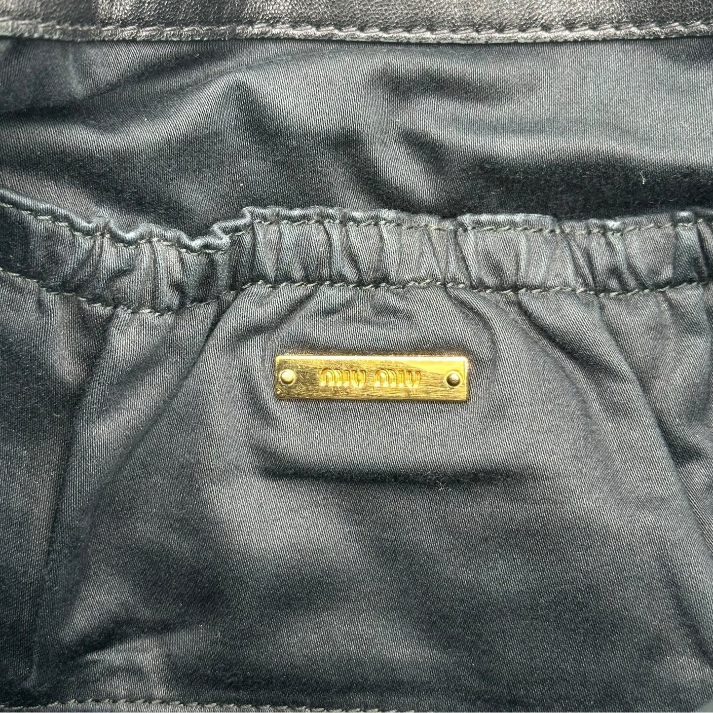 Miu Miu Black Leather & Gold Studs Quilted 2-Way Shoulder Clutch Bag - Outfit Repeater