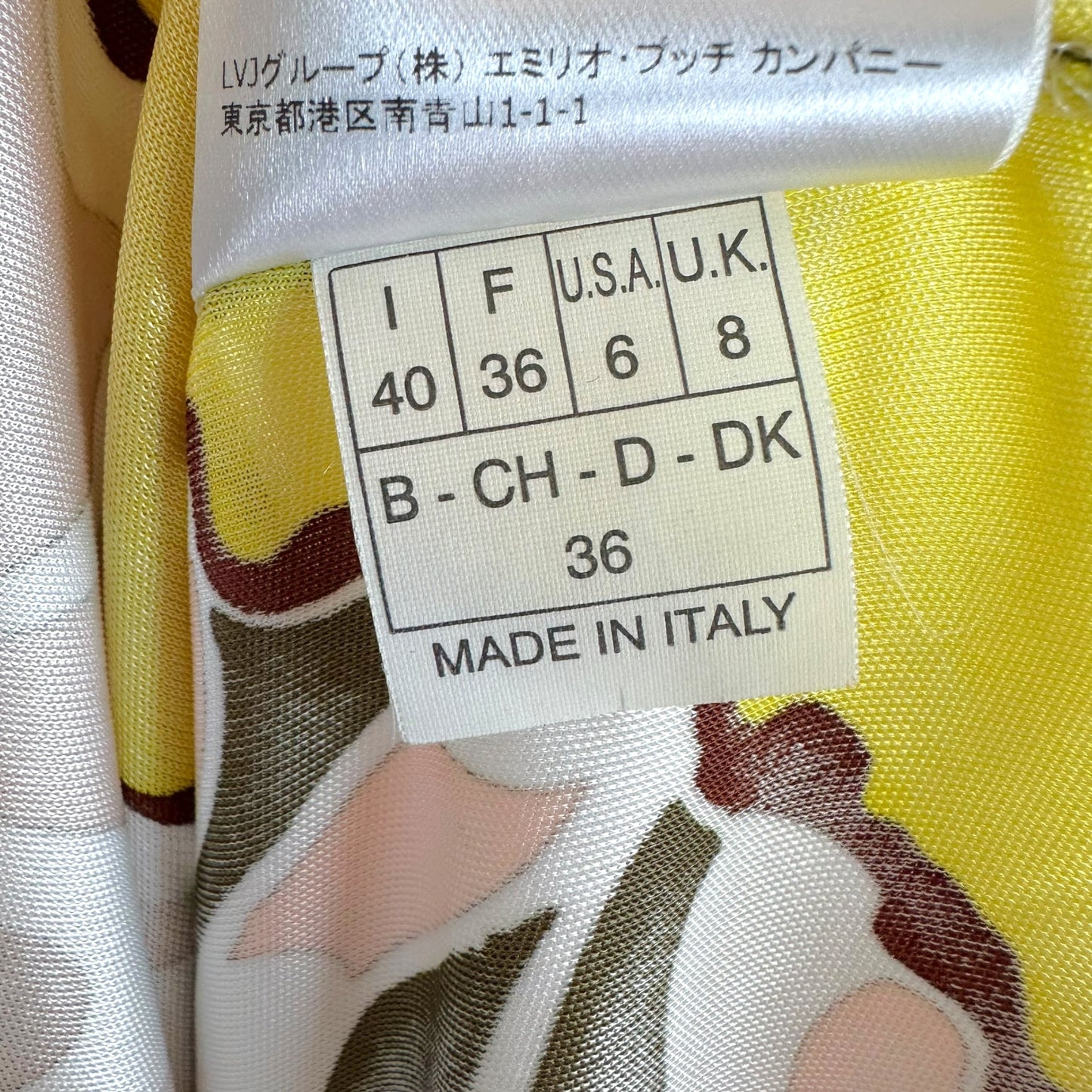 Emilio Pucci Silk Tie-Waist Mini Dress Yellow Brown