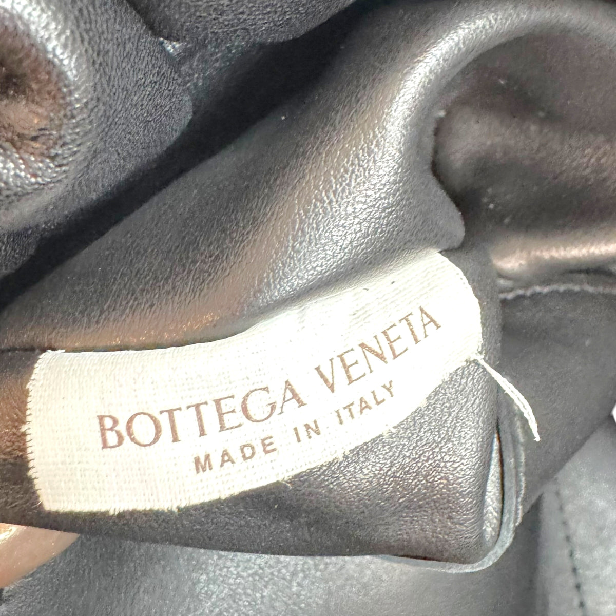 Bottega Veneta Black Fringe Pouch Shoulder Clutch Bag