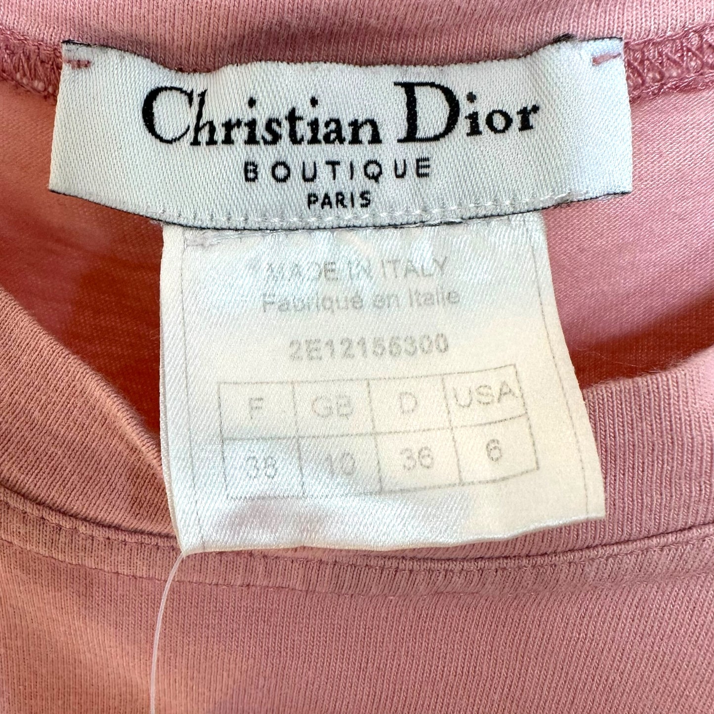 Christian Dior S/S 2002 Pink & Yellow J'Adore Dior Tank