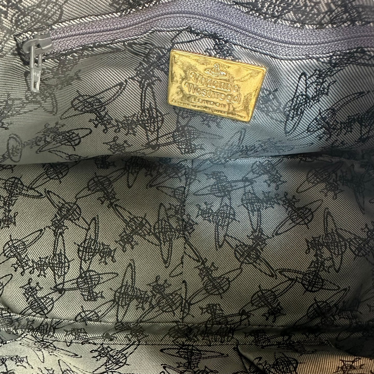 Vivienne Westwoon Burgundy & Blue Plaid Bowler Bag - Outfit Repeater