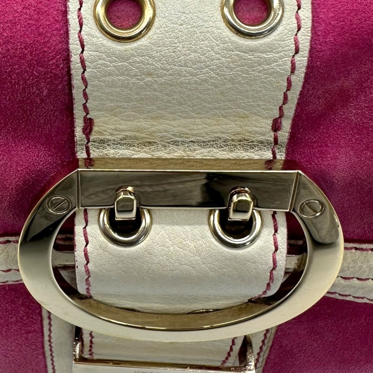 Emilio Pucci Pink Suede Shoulder Bag