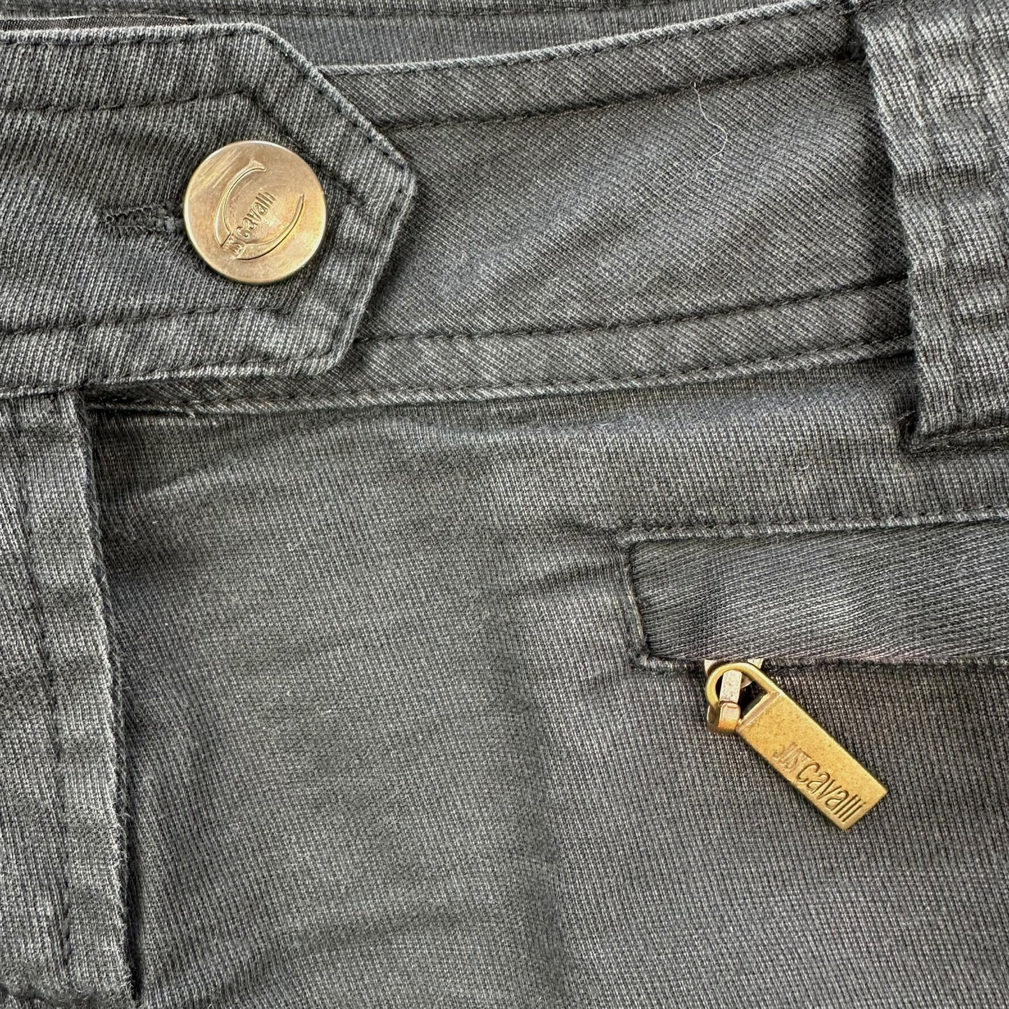 Just Cavalli Roberto Cavalli Black Micro Mini Shorts