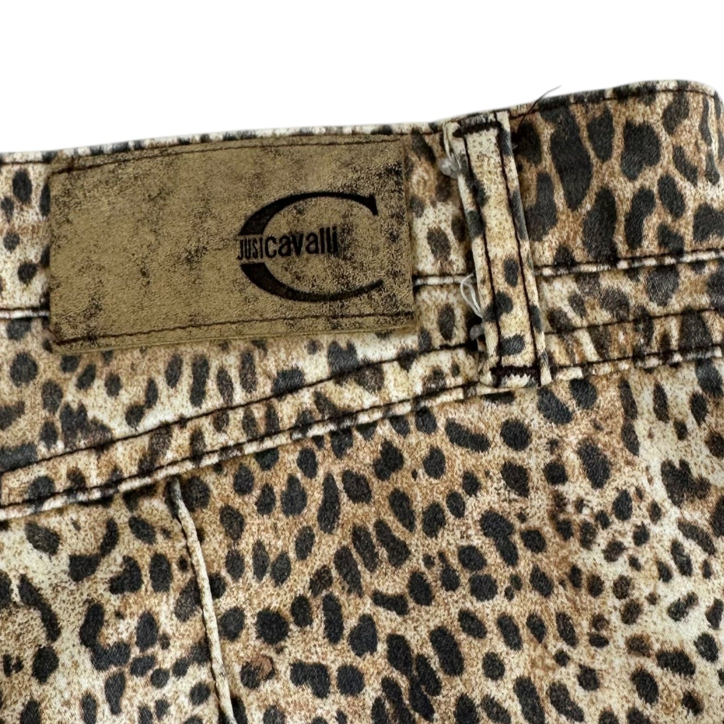 Just Cavalli Roberto Cavalli Leopard Print Flare Jeans