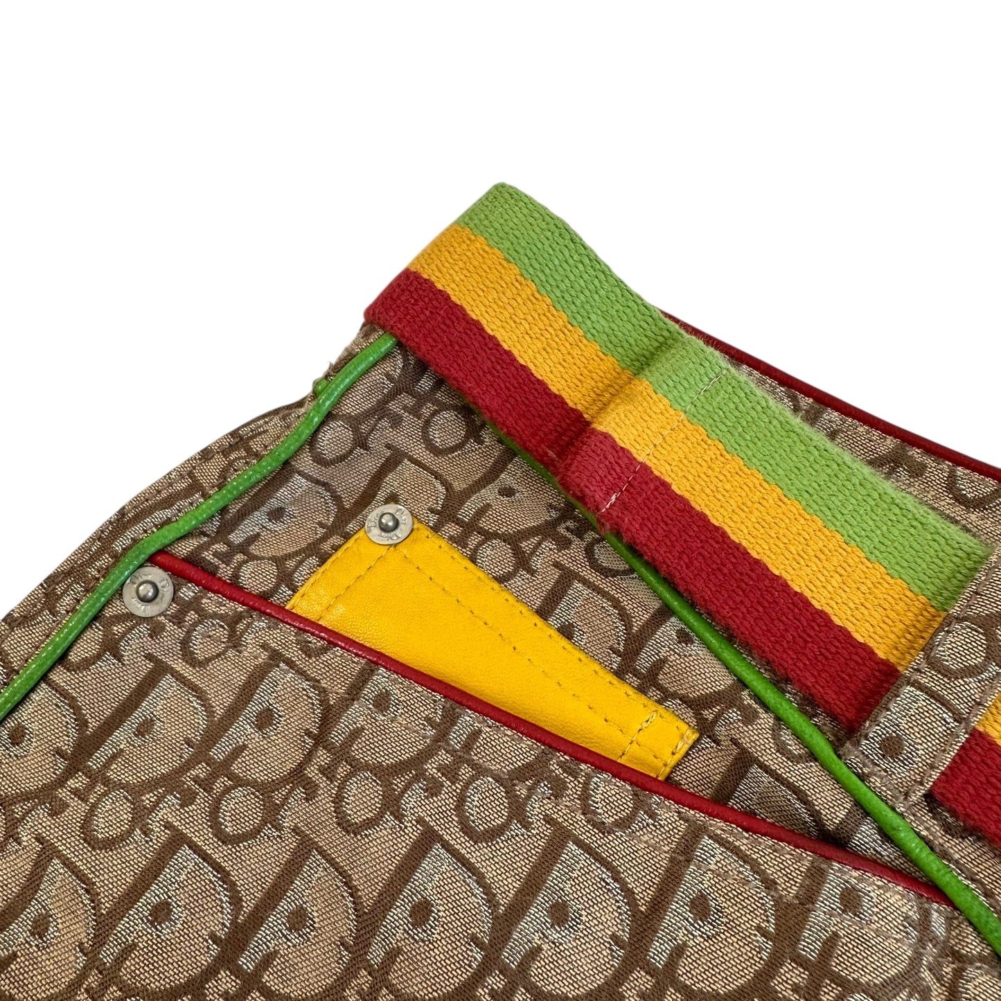 Dior F/W 2004 Rasta Monogram Print Pants
