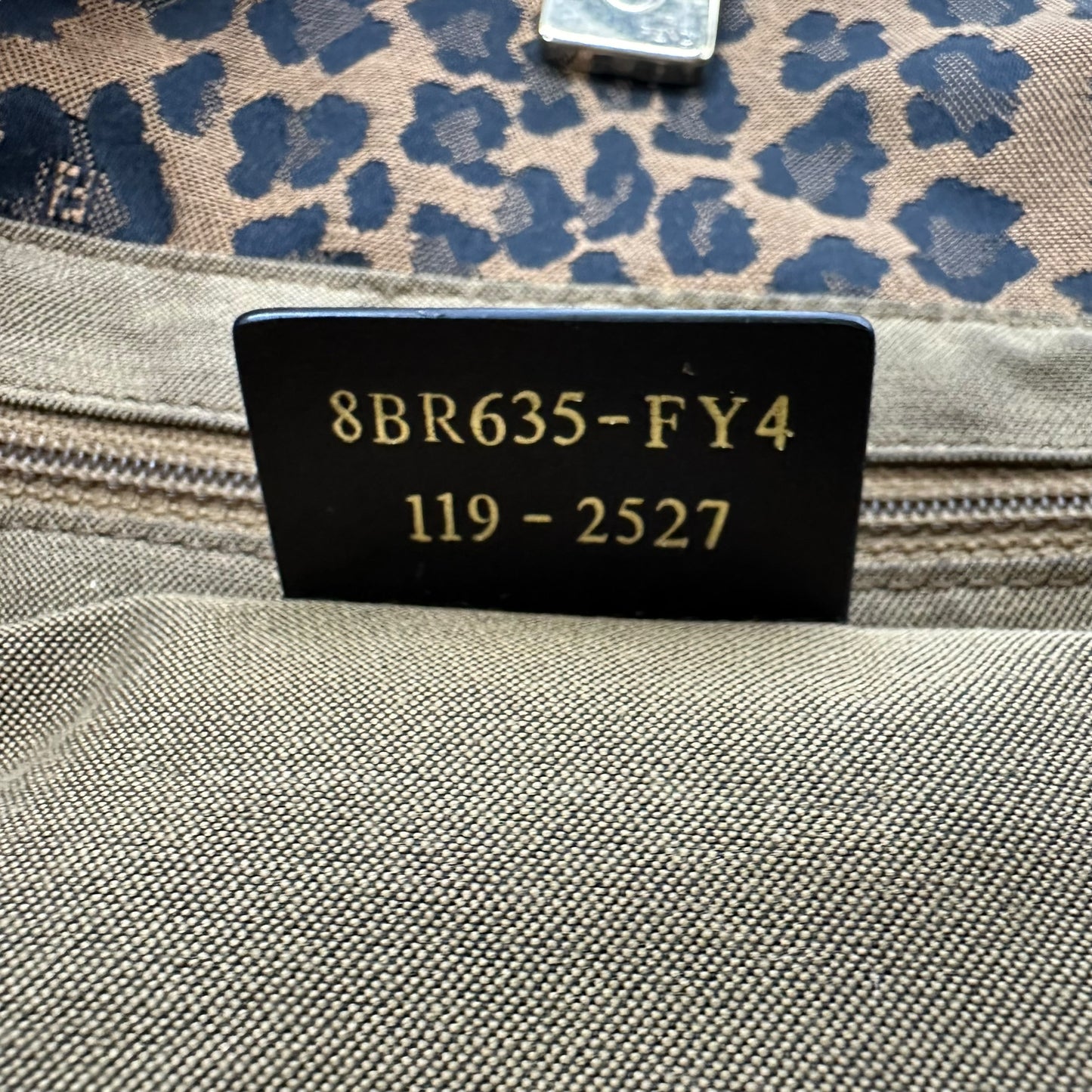 Fendi Zucca Monogram & Leopard Print Tote Bag - Outfit Repeater