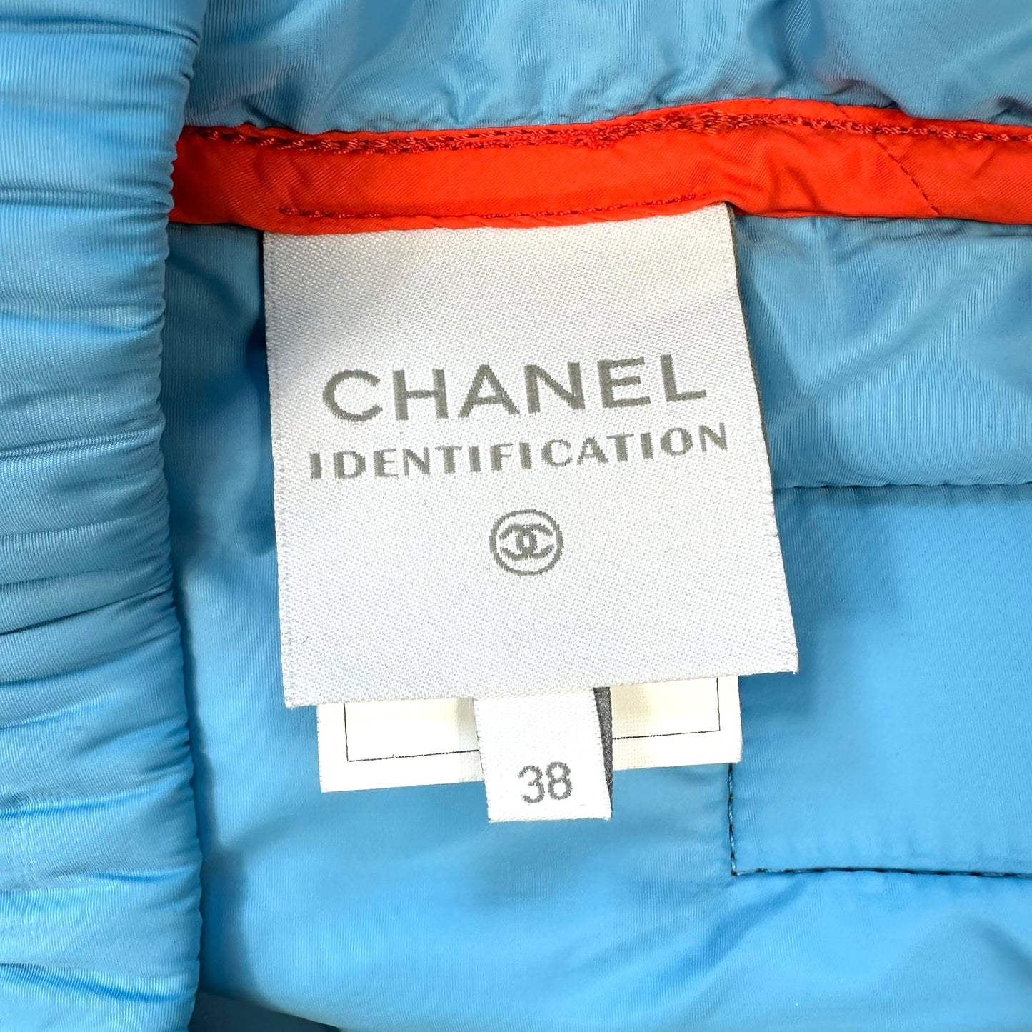 Chanel Sport 2002 Blue & Orange Puffer Mini Shorts