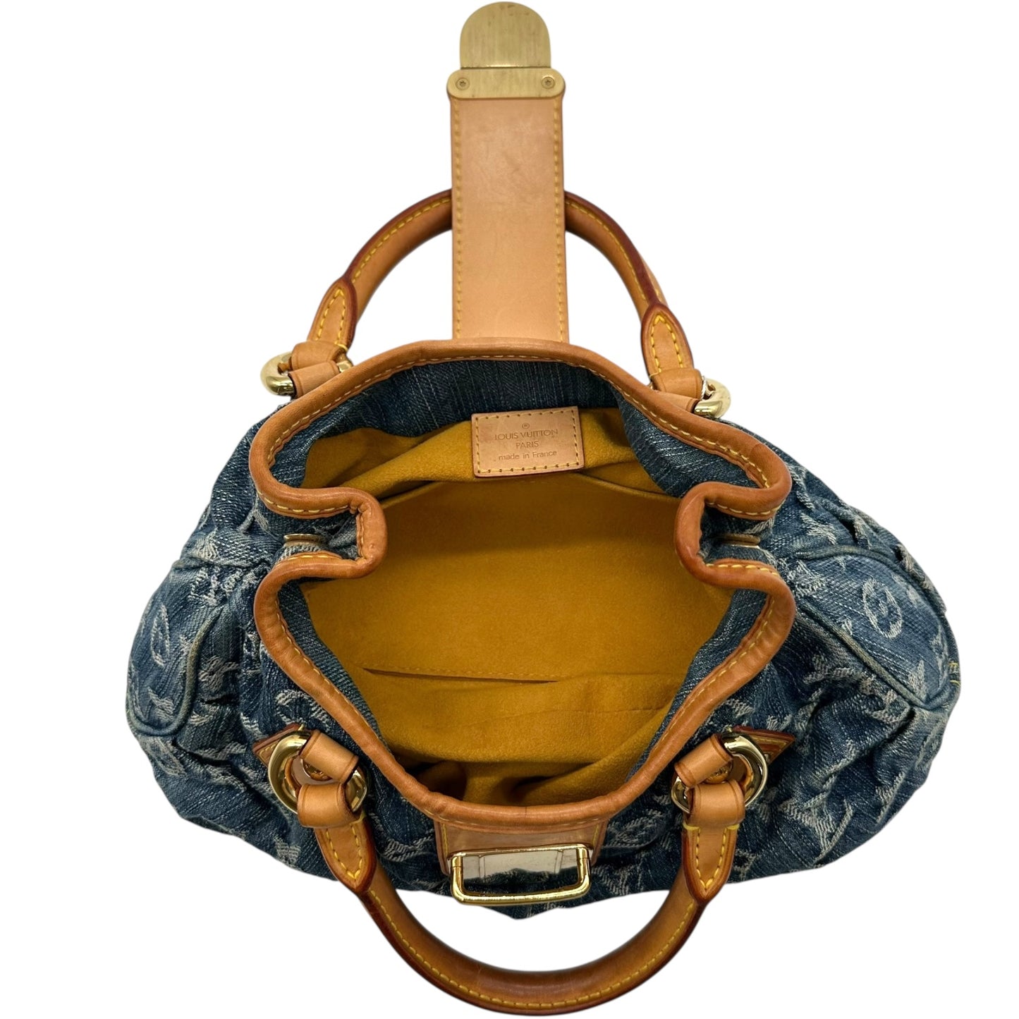 Louis Vuitton Blue Denim Mini Pleaty Bag