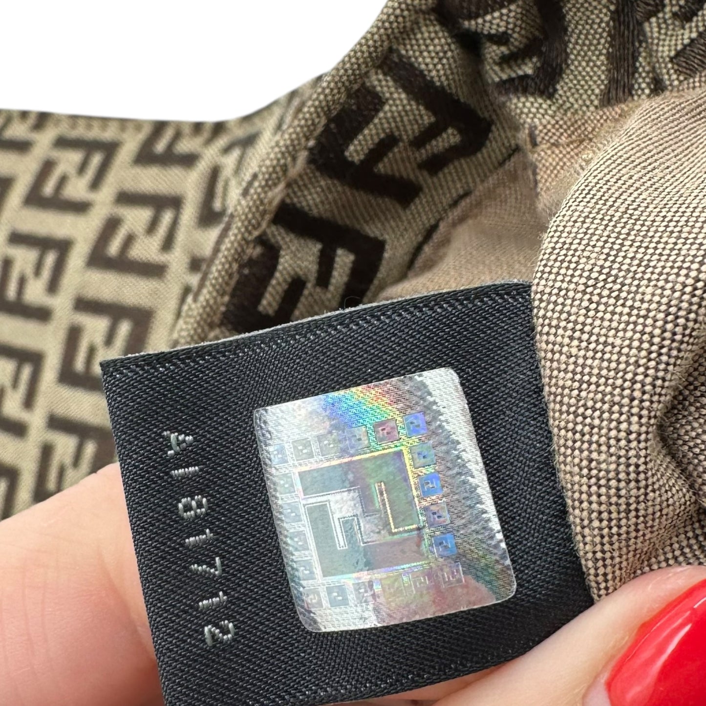 Fendi Brown & Tan Zucchino Monogram Logo Charm Shoulder Bag - Outfit Repeater