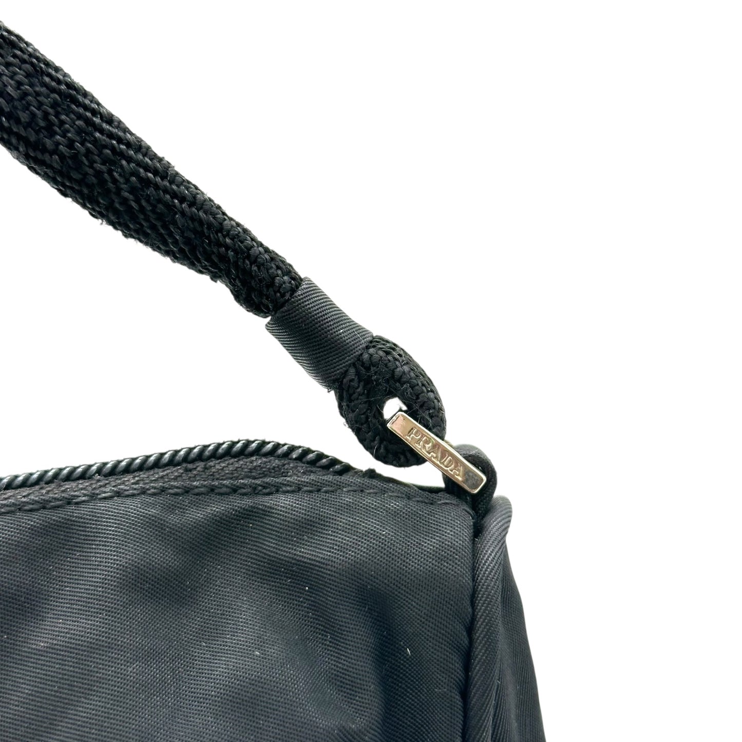Prada Black Nylon Small Pochette Bag