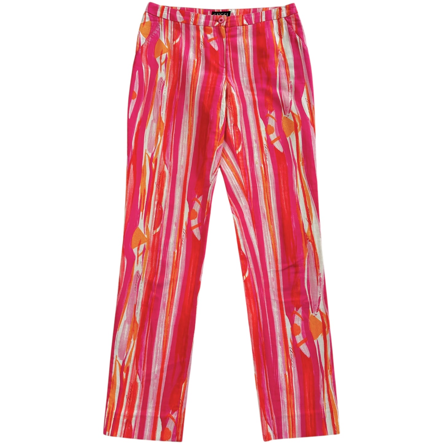 Gucci by Tom Ford S/S 1996 Pink Striped Pants