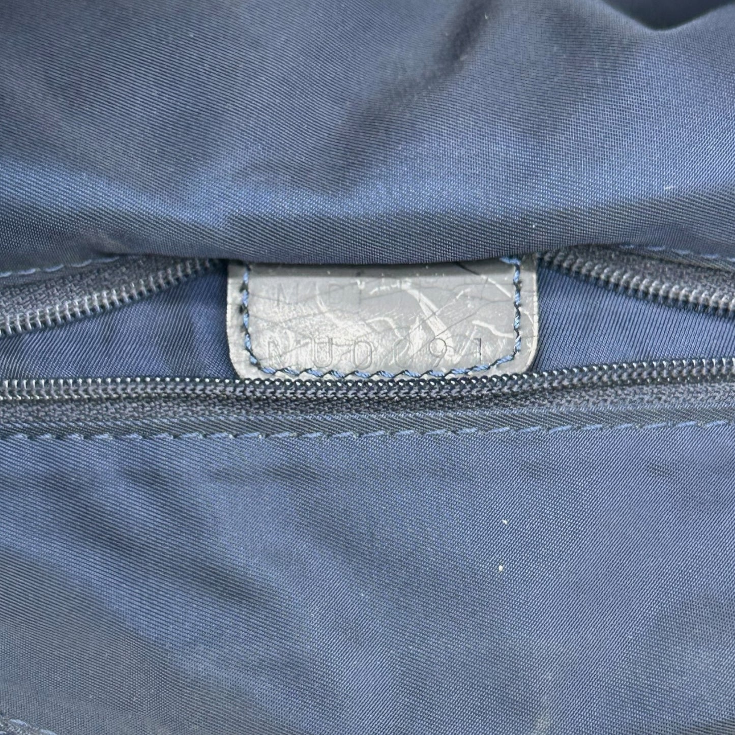 Christian Dior Miss Diorella Denim Printed Satchel Bag