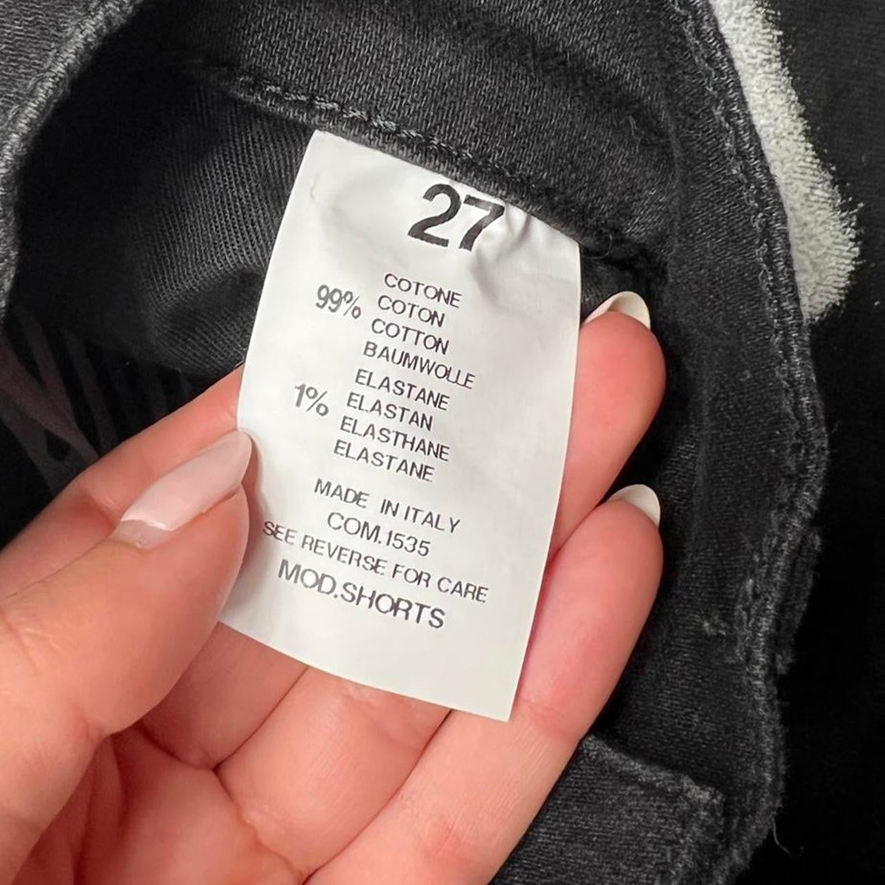 NWT Off-White by Virgil Abloh Black Denim Cut Off Shorts - Outfit Repeater