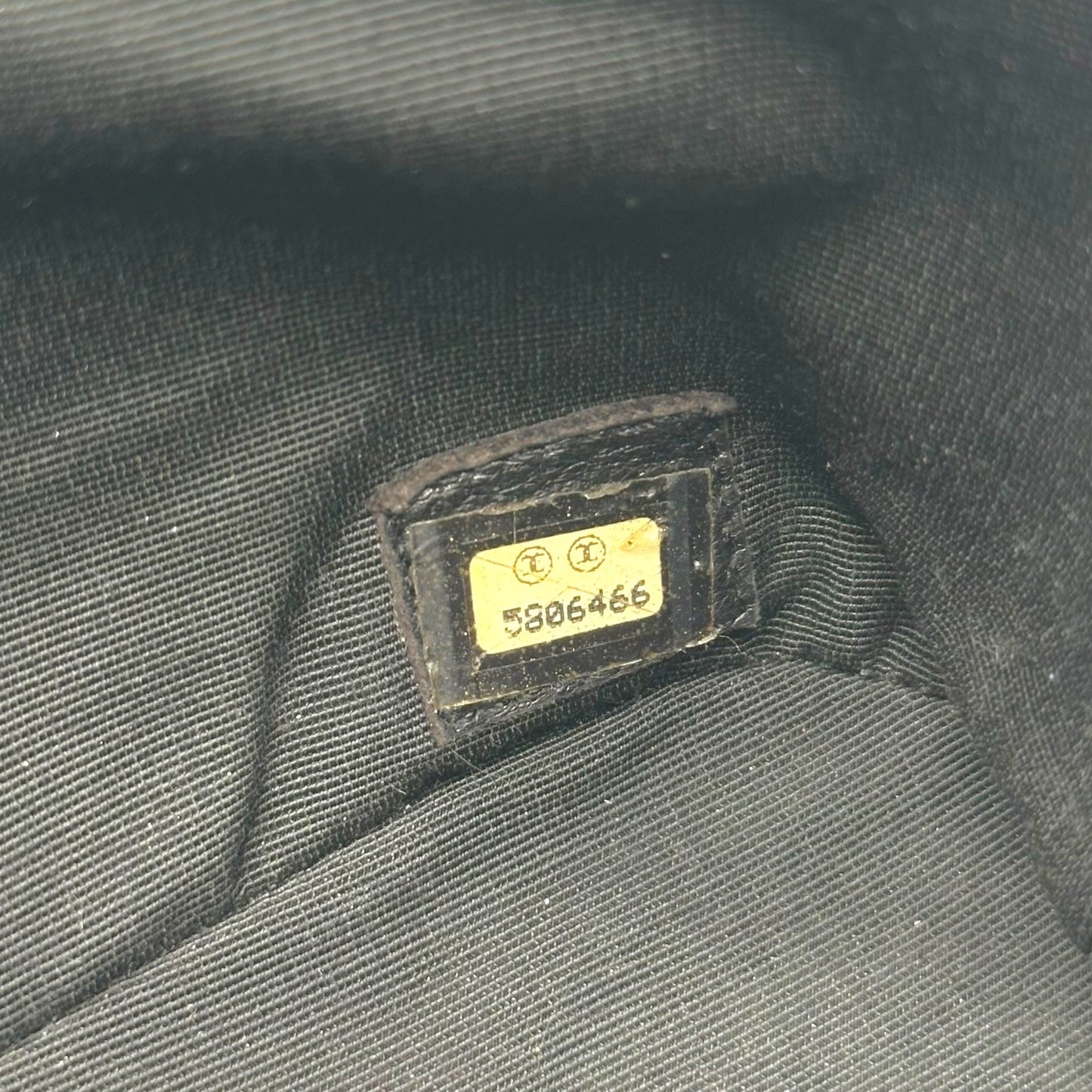 Chanel Printed Chocolate Bar Fringe East-West Handbag