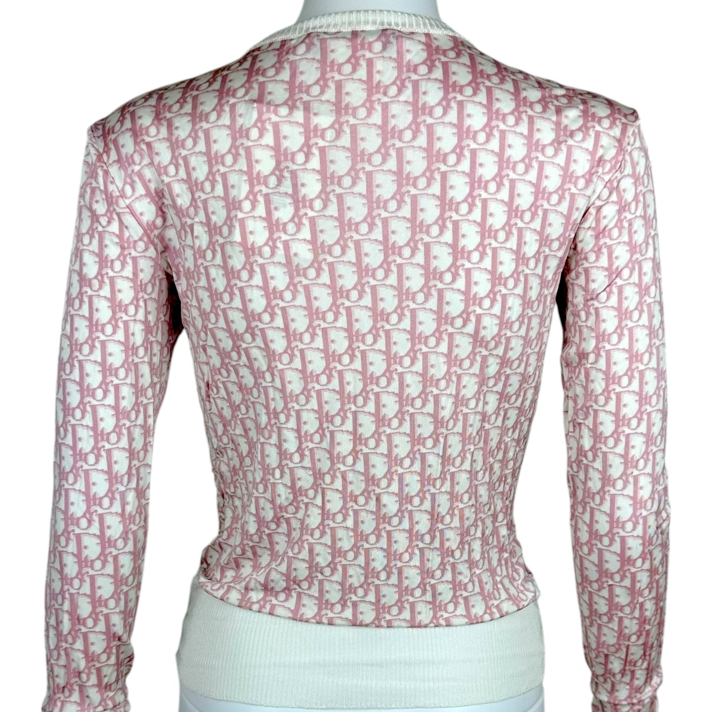 Christian Dior S/S 2004 Pink Trotter Monogram Zip Up