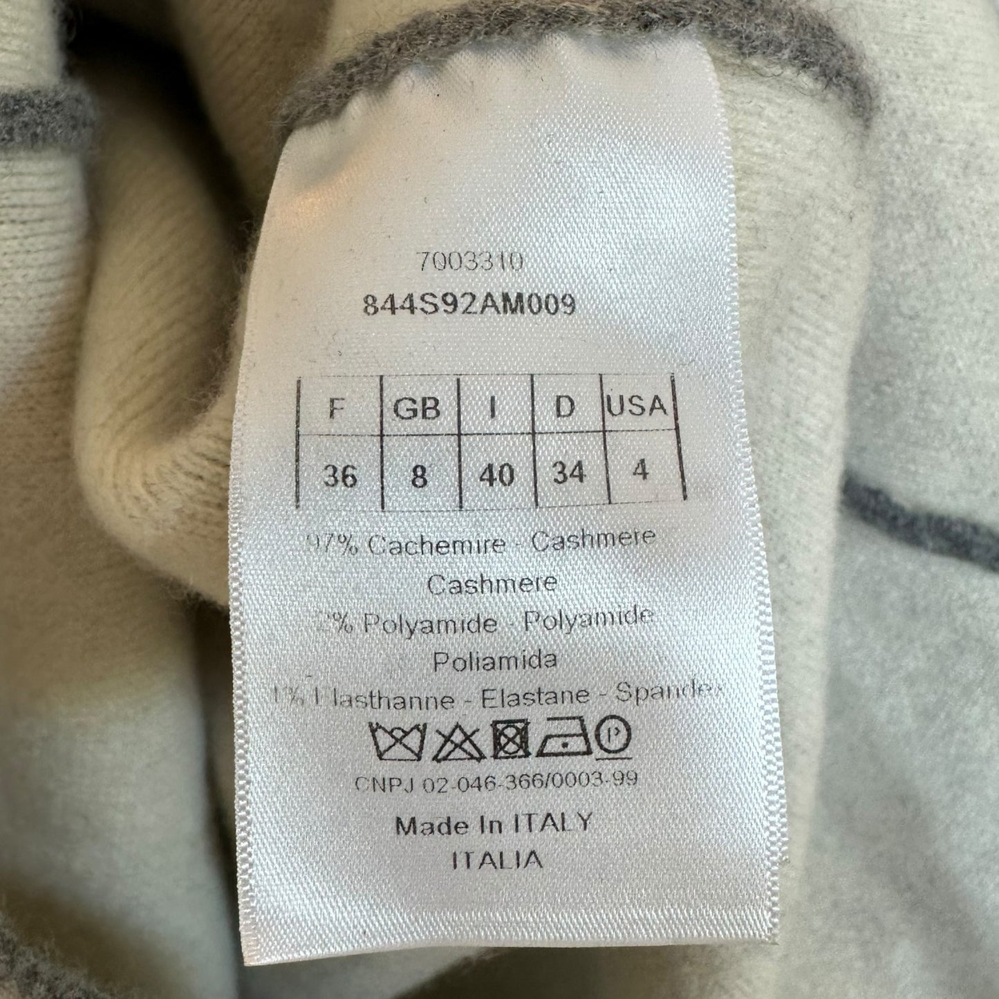 Christian Dior Gray J'Adior Cashemere Logo Hoodie (Current)