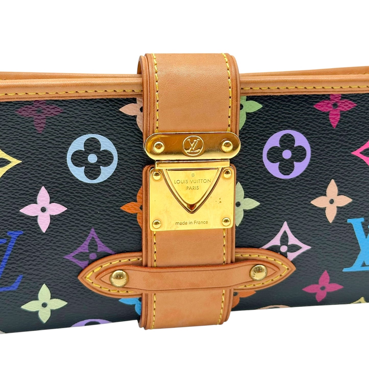 Louis Vuitton Black Multicolor Murakami Monogram Shirley Pochette Bag