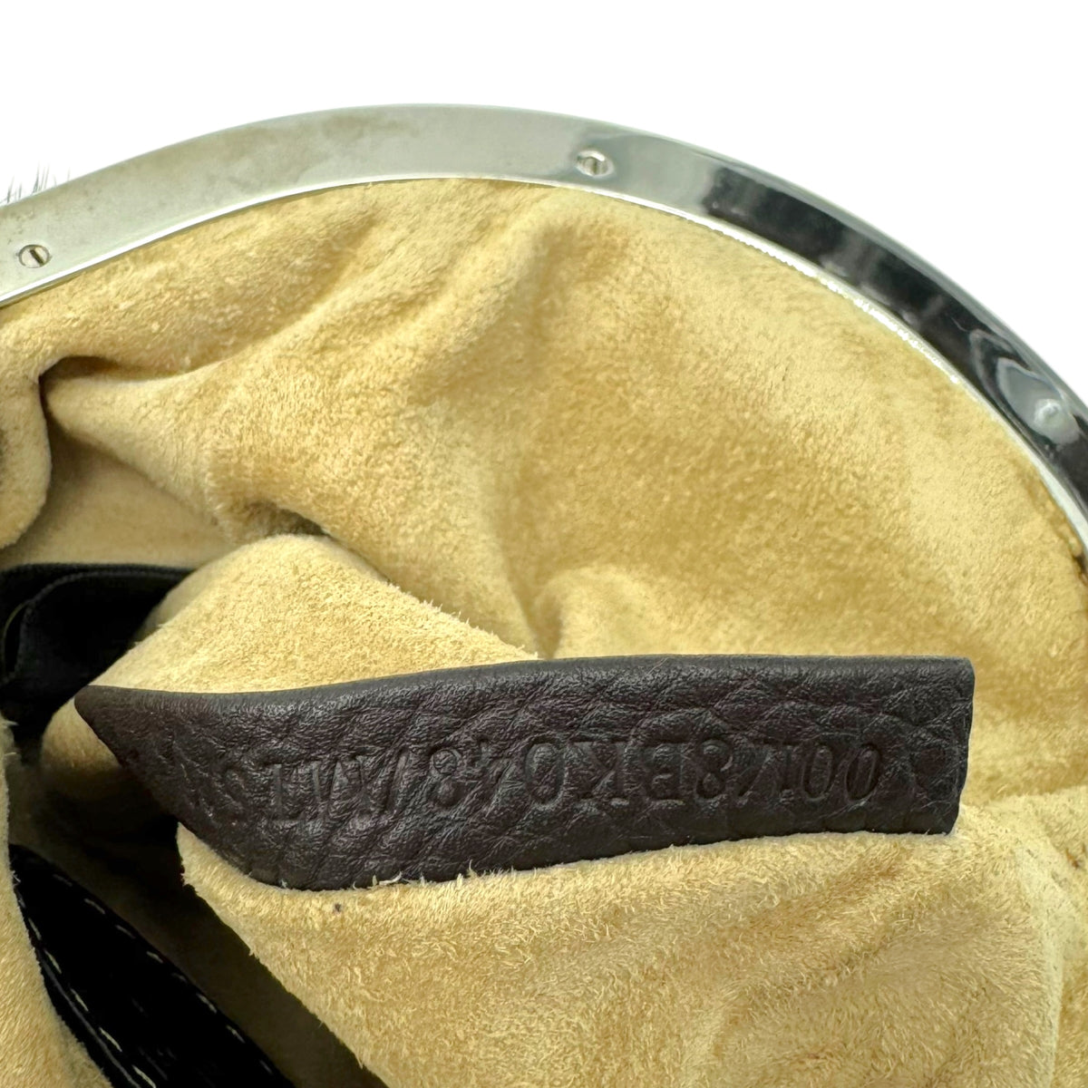 Fendi Selleria Brown Mink Fur Floral Appliqué Mini Handbag 2008 RARE