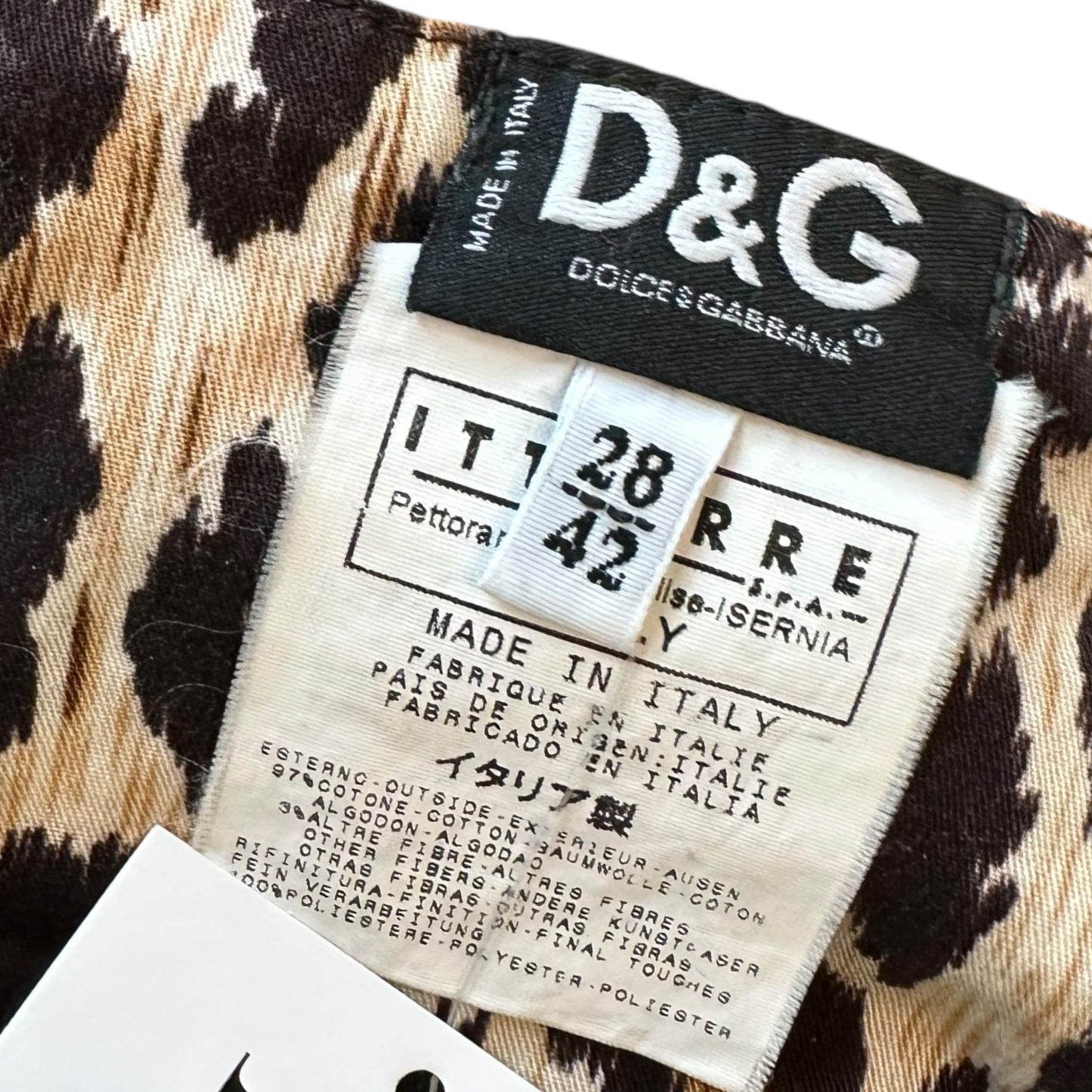 D&G Dolce & Gabbana Leopard Print Cargo Style Bustier Top - Outfit Repeater