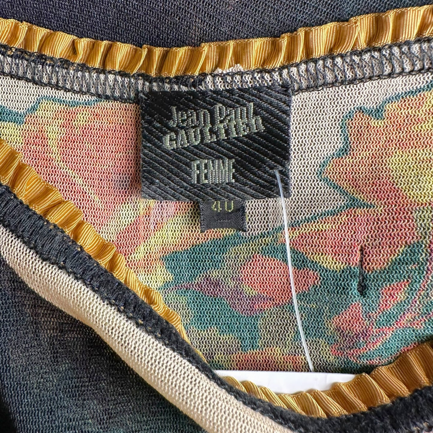 Jean Paul Gaultier Mesh Rose Printed T-Shirt