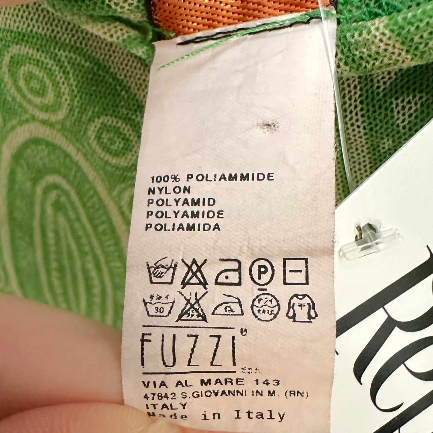 Jean Paul Gaultier Green Ivory Tribal Printed Mesh Tank Top