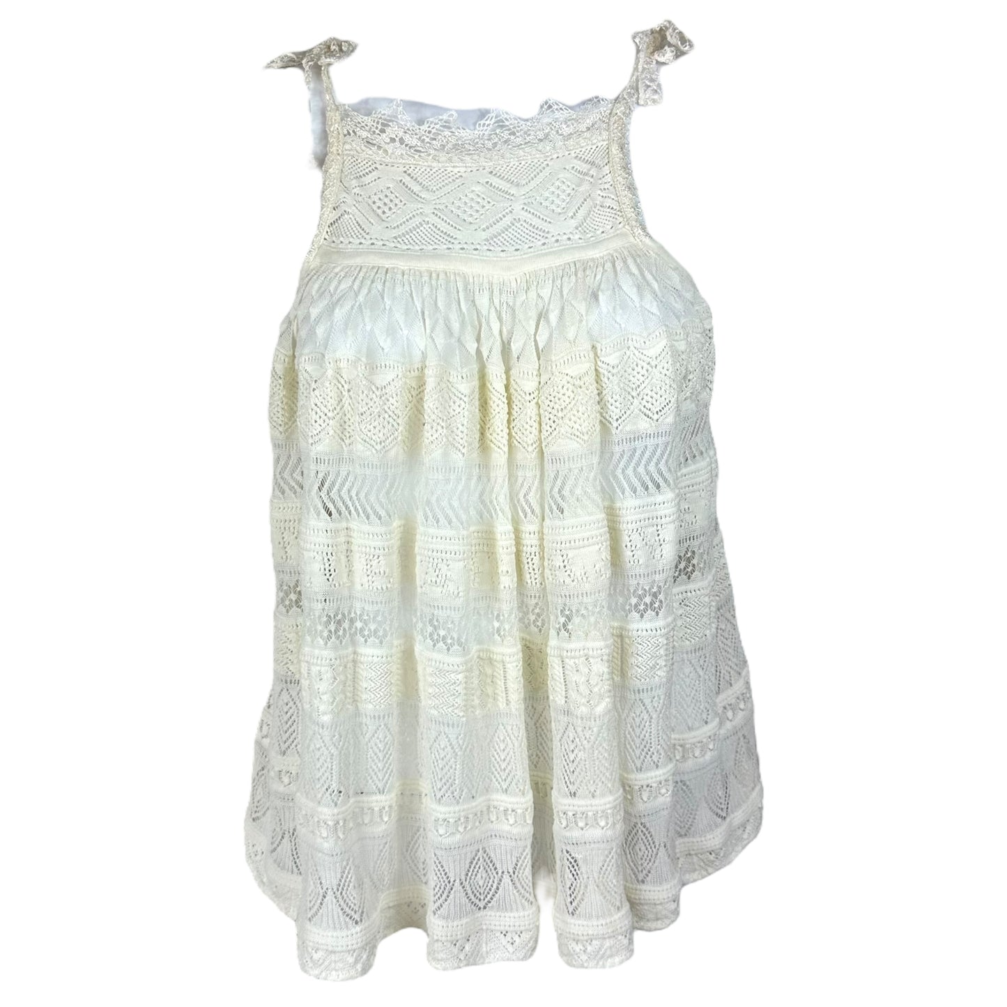 Jean Paul Gaultier Ivory Crochet Cami Blouse