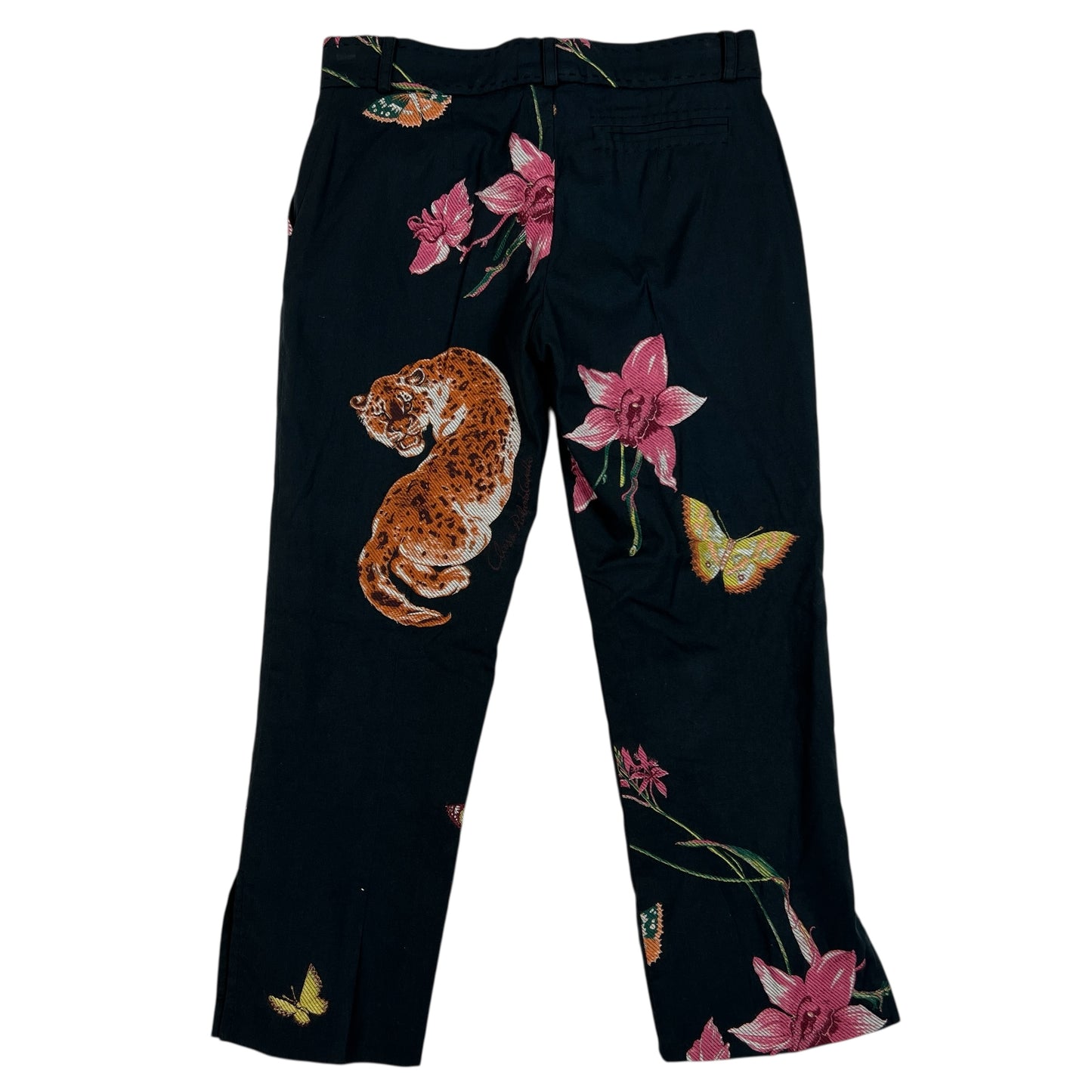 Roberto Cavalli Class Embroidered Capri Pants