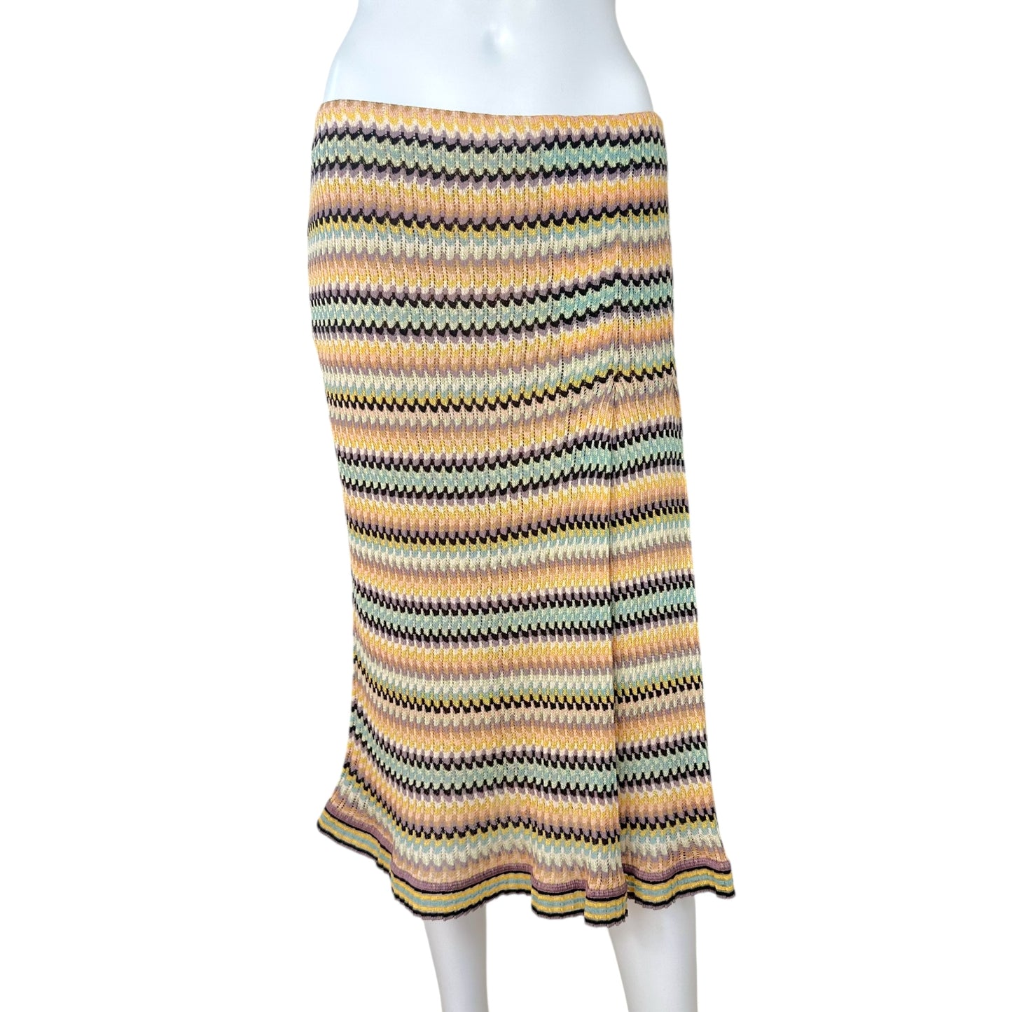 Missoni Multicolor Knit Midi Skirt