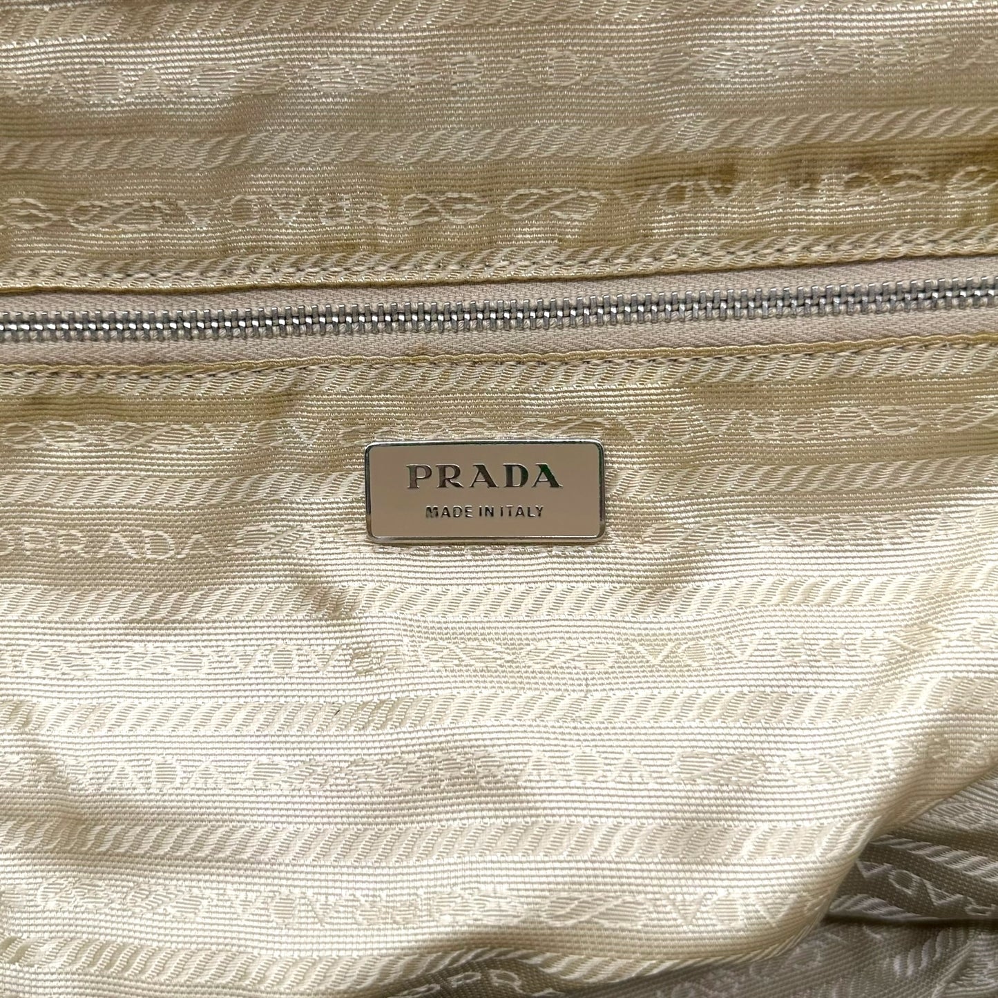 Prada Ivory & Patent Leather Doctors Bag